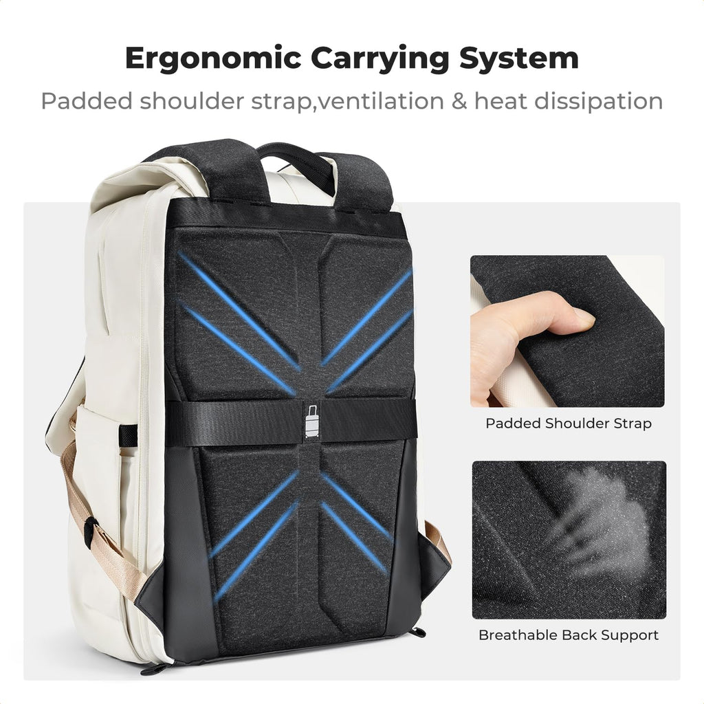 K&F CONCEPT Camera Backpack, Camera Bags for Photographers Dslr Cameras Compatible for Canon Nikon Sony DJI Mavic Drone, 20L Large Capacity Bag Cover 15.6 Inch Laptop Camera Cases with Raincover