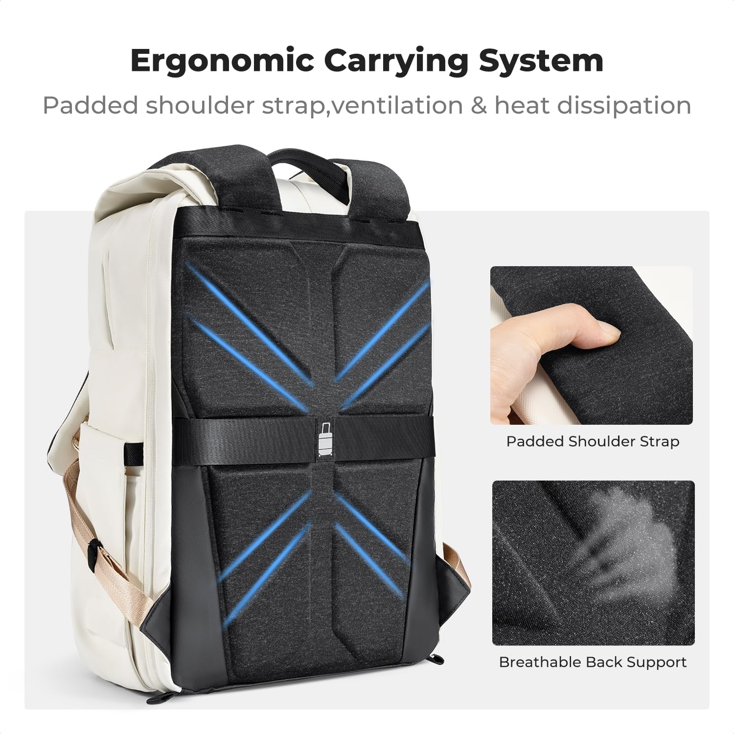 K&F CONCEPT Camera Backpack, Camera Bags for Photographers Dslr Cameras Compatible for Canon Nikon Sony DJI Mavic Drone, 20L Large Capacity Bag Cover 15.6 Inch Laptop Camera Cases with Raincover