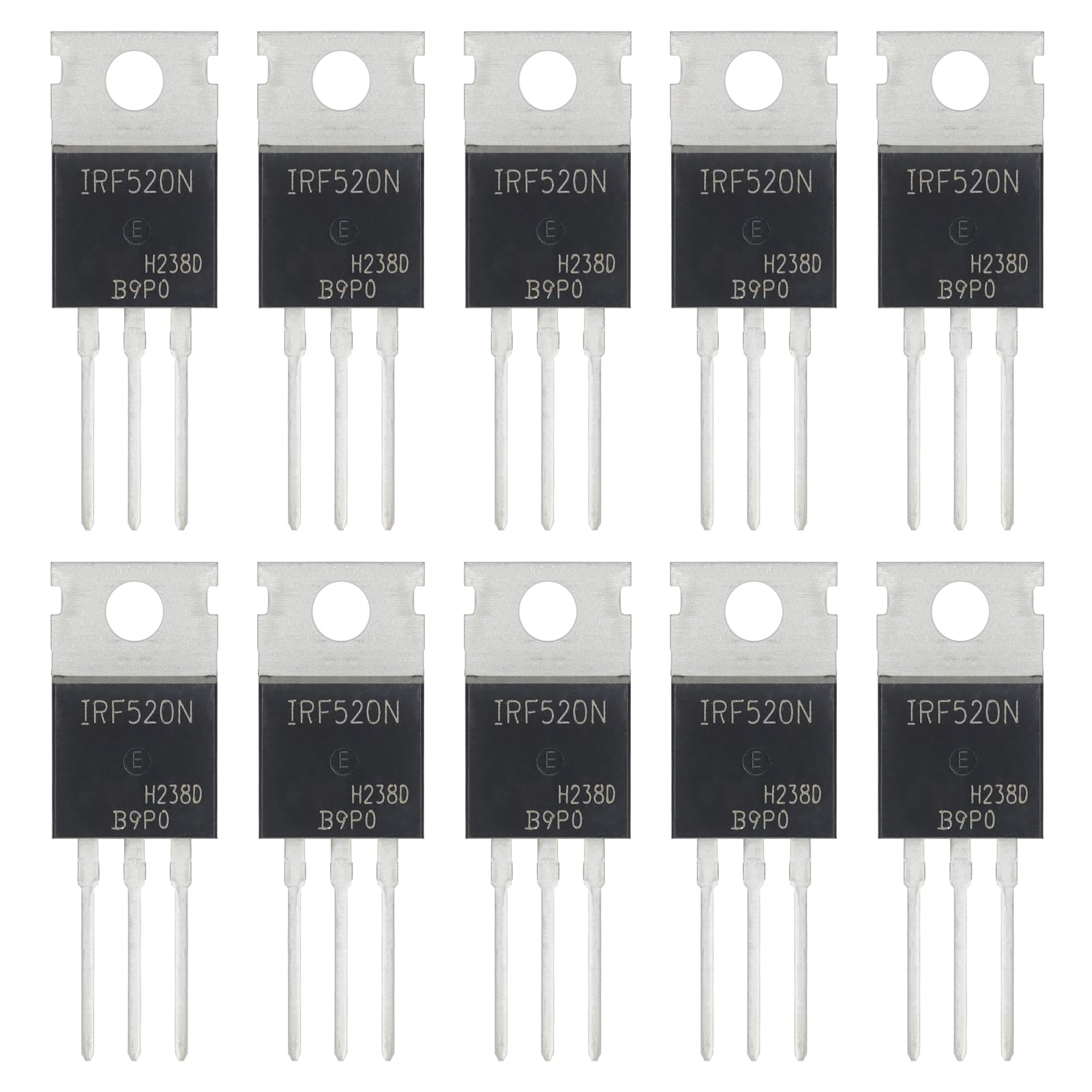 2N2222 2N2222A Amplifier Transistors NPN Silicon Transistor TO-92 60V 800mA (Pack of 200pcs)