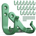 BREYDROK 20PCS Heavy Duty Metal Coat Hooks for Wall, Single Prong Hanging Hooks with 40 Screws for Towels, Backpacks, Hats & Dog Leashes