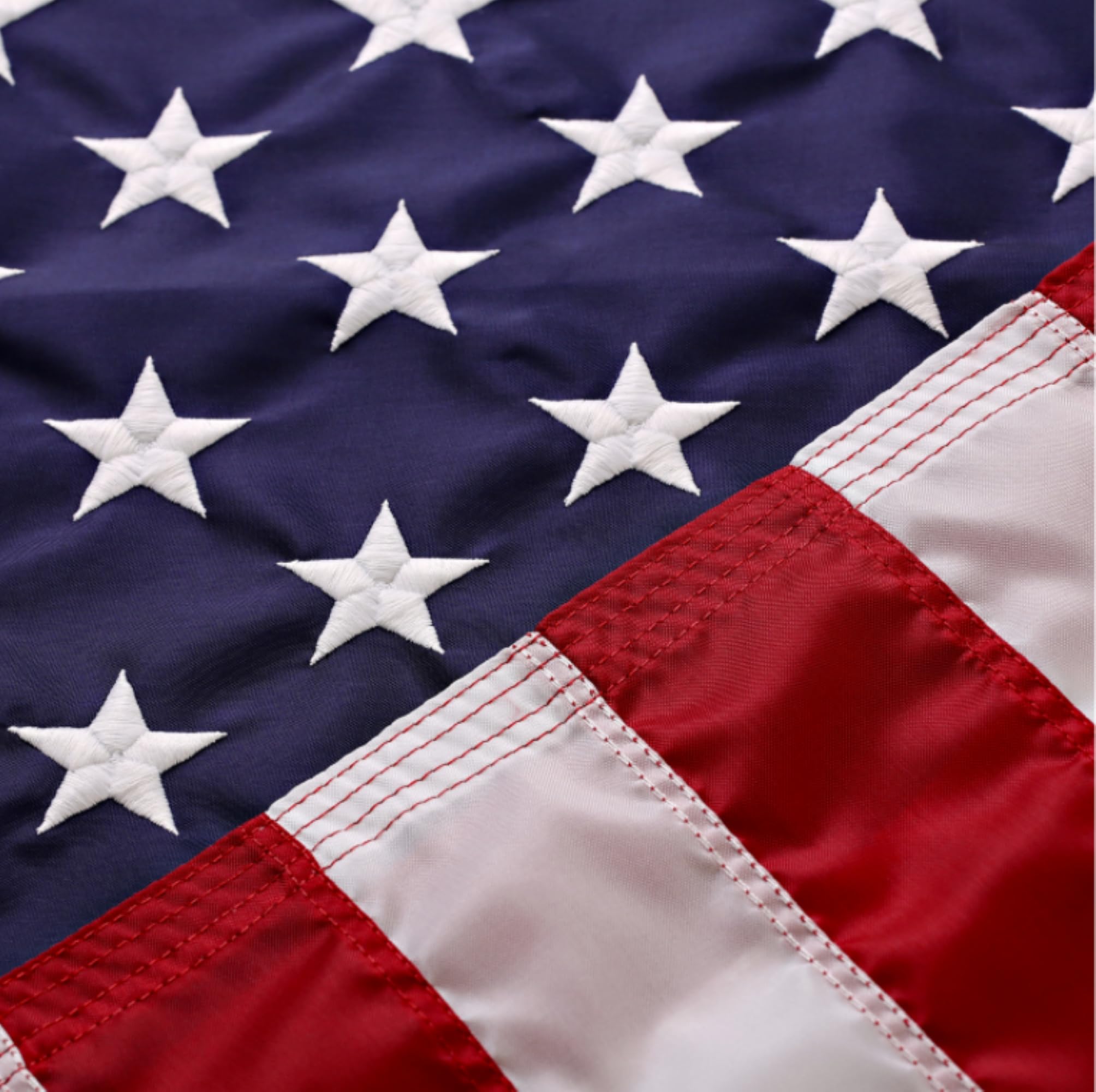 2X3 American Flag for Outside | American Flag Made in USA Heavy Duty American Flags for Outside 2X3 with Embroidered Stars and Sewn Stripes - All Weather US