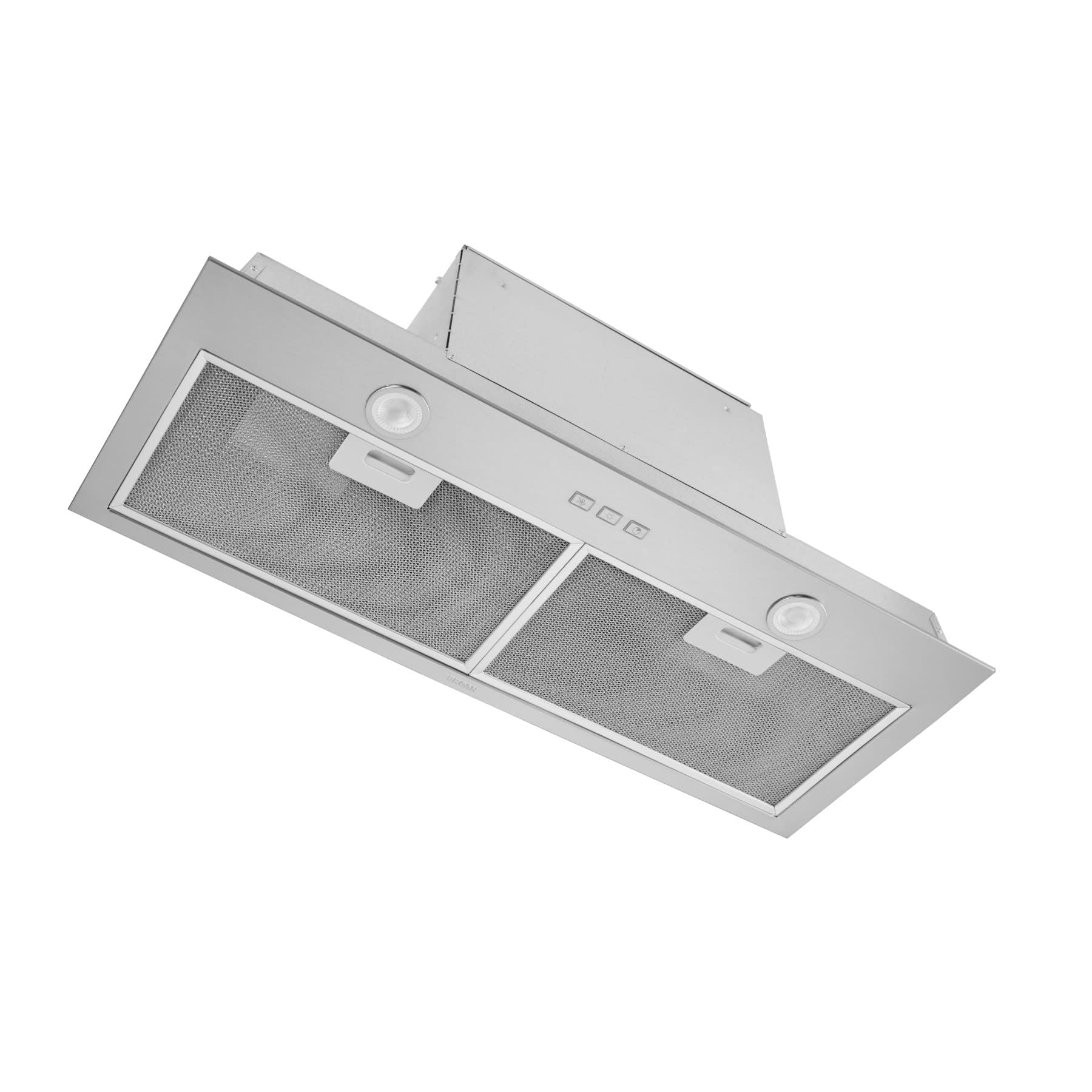 Broan Nu-Tone Broan-NuTone BBN1243SS Custom Built Insert with 2-Speed Exhaust Fan and Light, 300 Max Blower CFM, Stainless Steel, 24-Inch Range Hood Power Pack