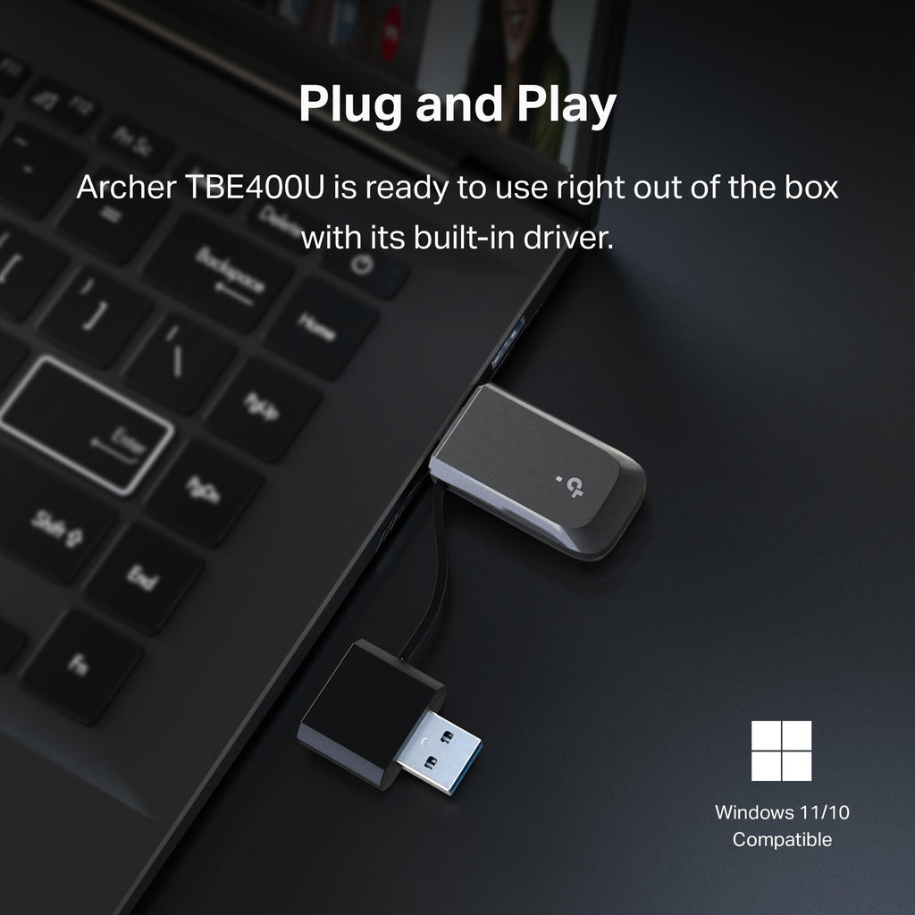 TP-Link AC1300 USB WiFi Adapter(Archer T3U)- 2.4G/5G Dual Band Wireless Network Adapter for PC Desktop, MU-MIMO WiFi Dongle, USB 3.0, Supports Windows 11, 10, 8.1, 8, 7, XP/Mac OS X 10.9-10.14