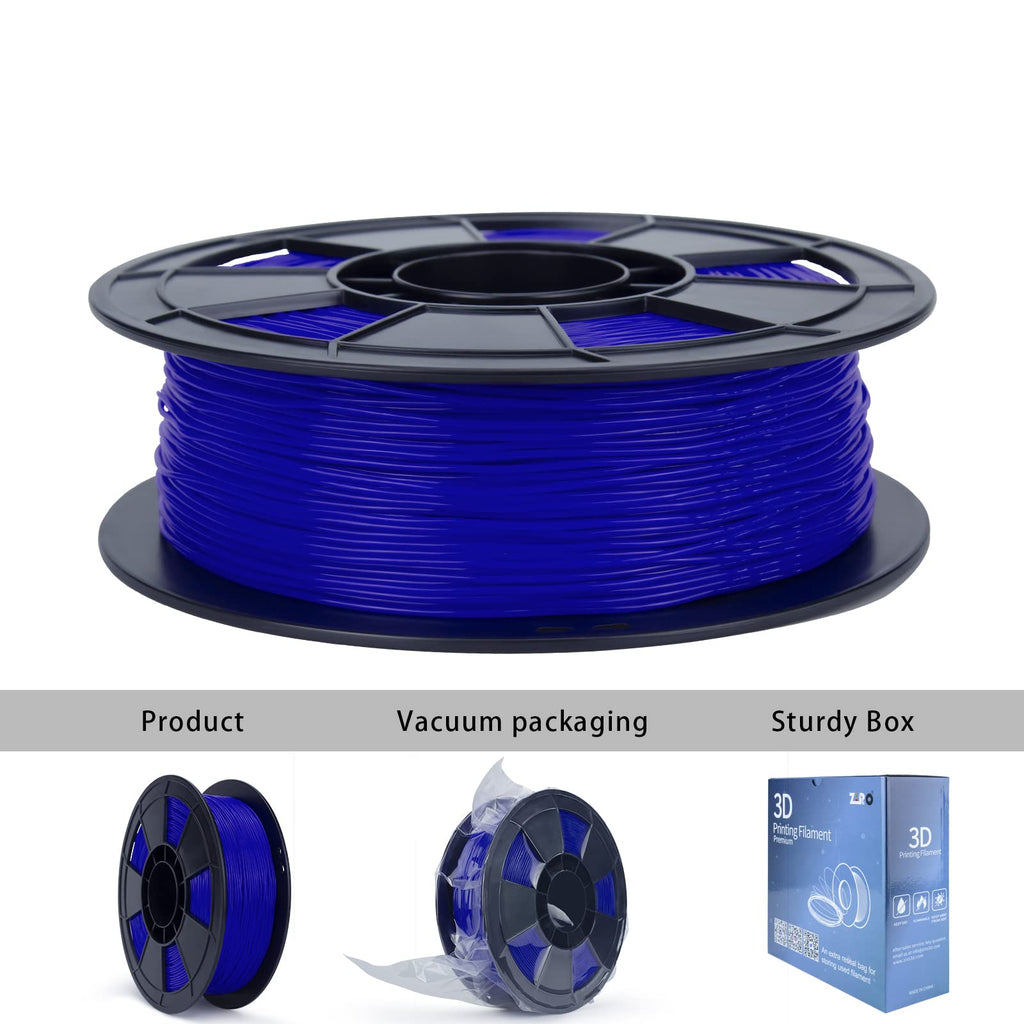 ZIRO TPU Filament 1.75mm 3D Printer Filament, Shore 95A Hardness TPU, Flexible Soft Material, 0.8KG/1.8lbs Spool, Fit Most FDM 3D Printers, Black