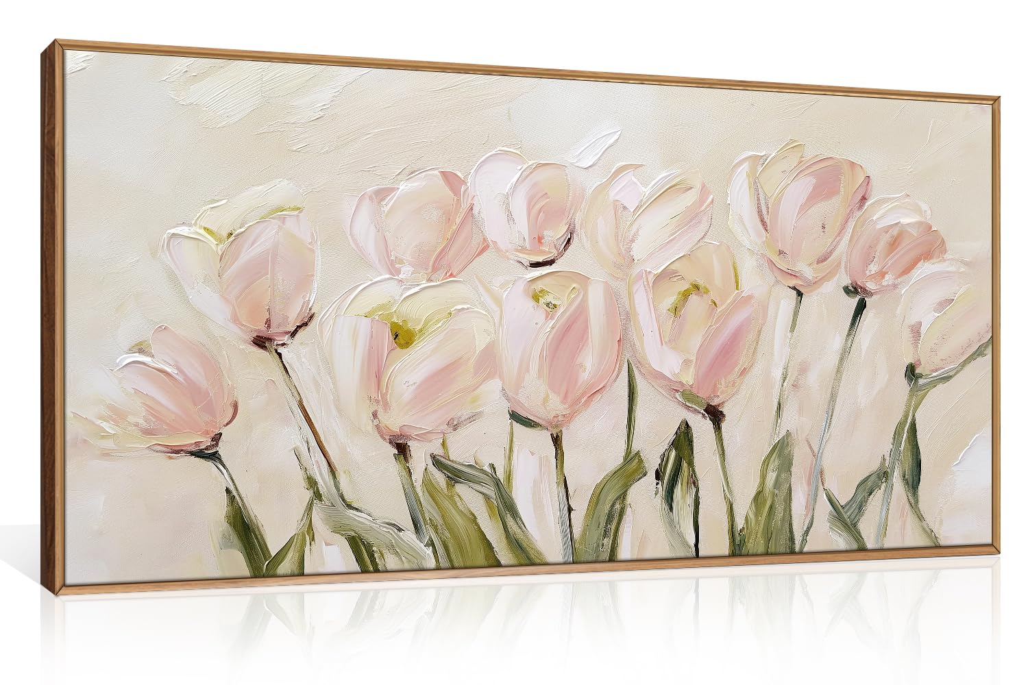 CHDITB Abstract Modern Framed Canvas Wall Art Set, Contemporary Artwork for Home Decor, Neutral Pastel Illustration Wall Painting, Nordic Minimal Zen Art Prints for Living Room Office-16 x24 x3