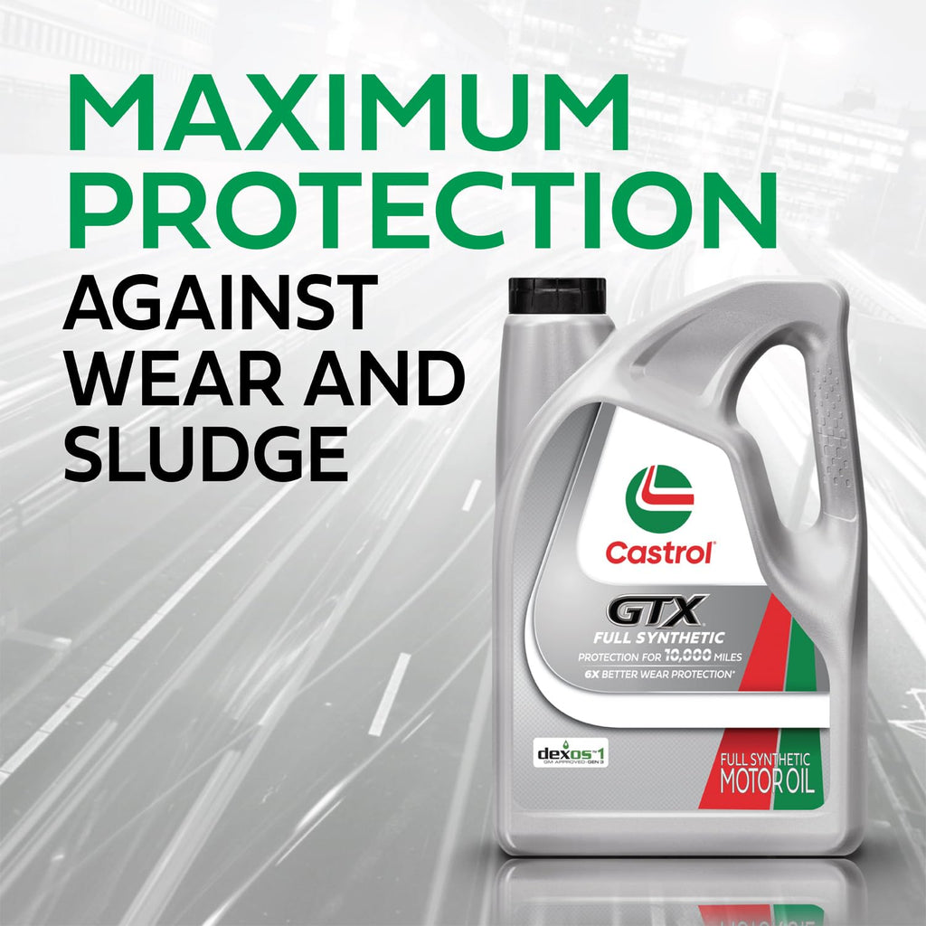Castrol GTX Full Synthetic 5W-30 Motor Oil, 1 Quart, Pack of 6