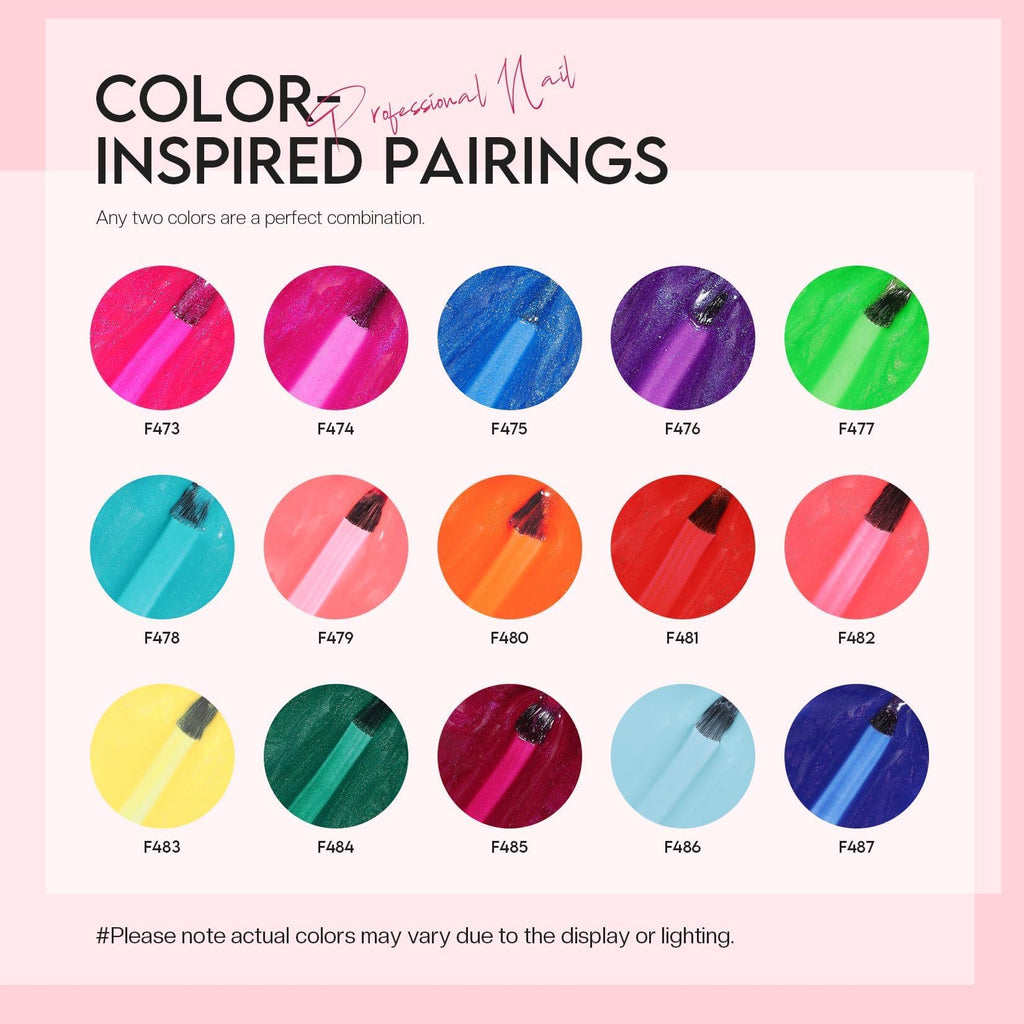 Morovan 15 Bright Color 0.27oz Air Quick Dry Long Lasting Nail Polish Gift Set for Women