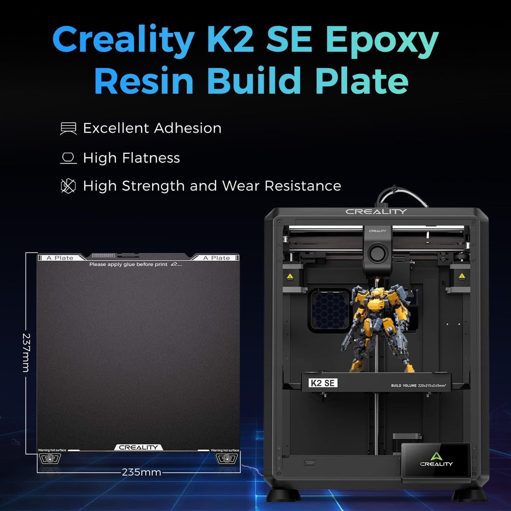 Creality Ender 3 V4 Build Plate, Original PEI Printing Plate Kit 225*250mm, Flexible Spring Steel Magnetic Platform Plate, Easy Print Removal, Heat Resistant For Creality Ender 3 V4 Combo 3D Printer