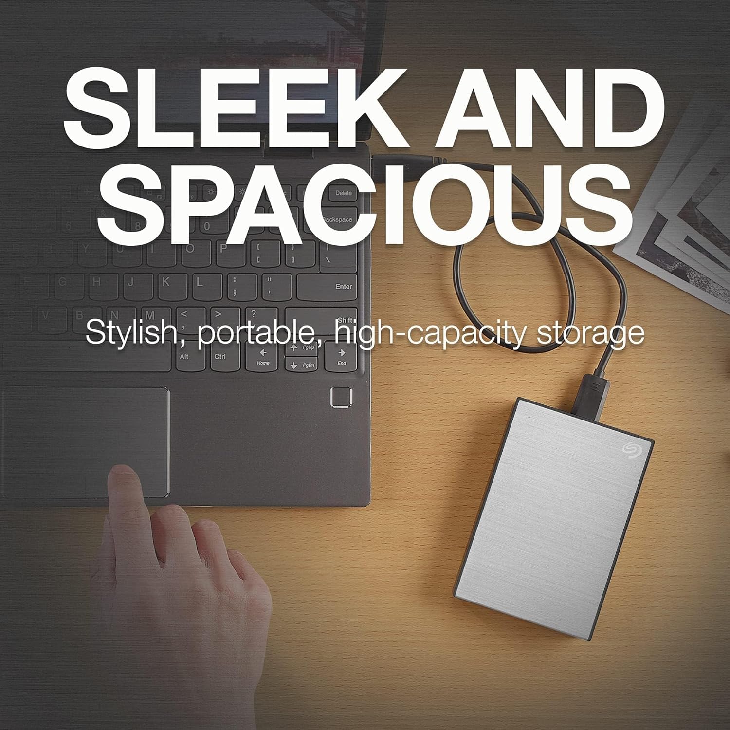 Seagate One Touch SSD 1TB External SSD Portable – Black, speeds up to 1030MB/s, 6mo Mylio Photo+ subscription, 6mo Dropbox Backup Plan and Rescue Services (STKG1000400)