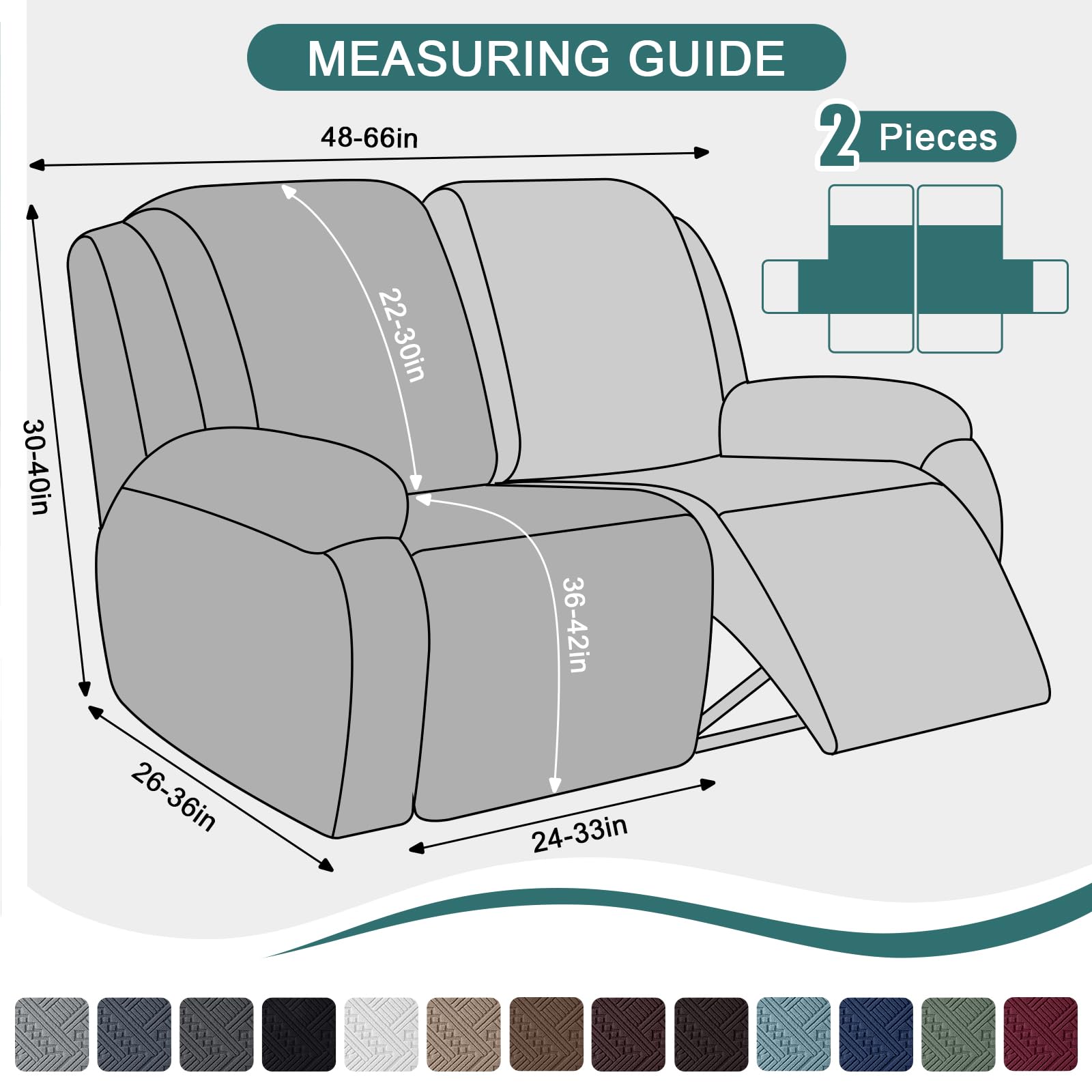Ruaozz Recliner Chair Covers 3-Pieces Lazy Boy Recliner Slipcovers Stretch Reclining Chair Slipcover Washable Furniture Protector with Elastic Bottom (1 Seater, Army Green)