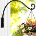 Qiang Ni Heavy-Duty Plant Hanger - 16 Inch 80lbs Metal Wall Mount Plant Bracket for Indoor Outdoor Hanging Bird Feeders, Flower Baskets, Lanterns