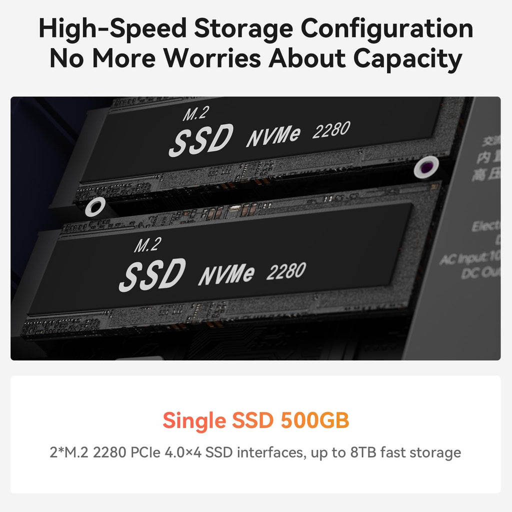 Beelink SER3 with AMD Ryzen 3 3200U, 8GB DDR4, 480GB NVMe M.2 SSD,Dual Display via HDMI 4K@60Hz Output, WiFi5, BT5.0, 1000M LAN, W-11 pro Gaming Office Mini Computer