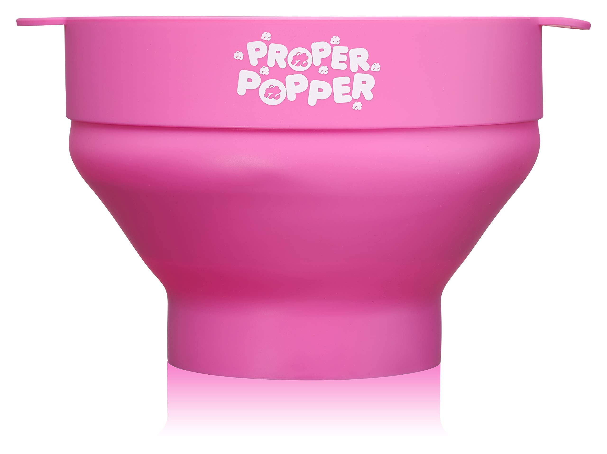 The Original Proper Popper Microwave Popcorn Popper, Silicone Popcorn Maker, Collapsible Bowl BPA Free & Dishwasher Safe - (Aqua)