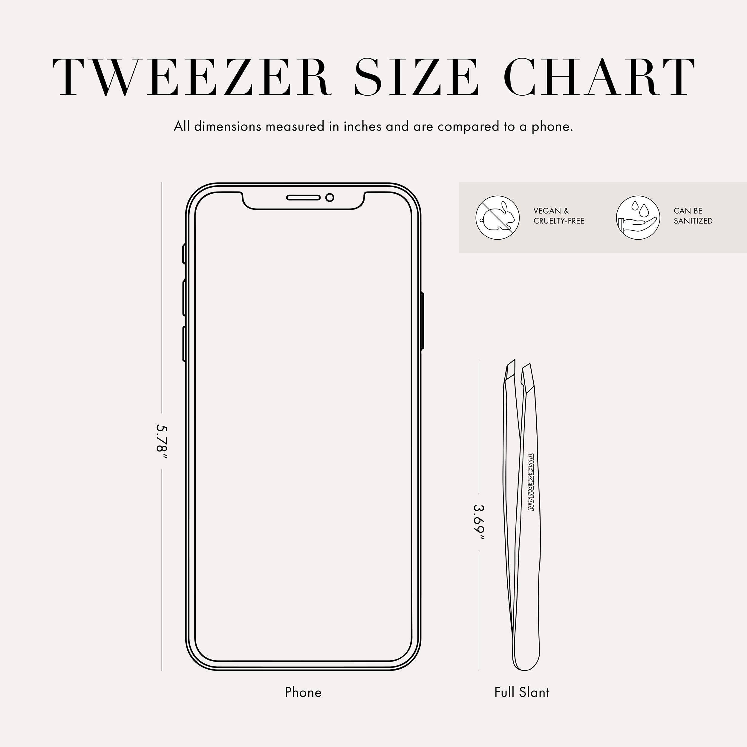 Tweezerman Exclusive 40th Birthday Slant Tweezer - Hair Removal Tweezers, Stainless Steel