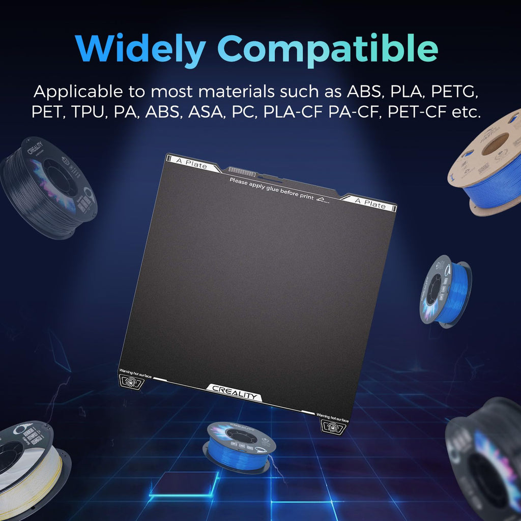 Creality Ender 3 V4 Build Plate, Original PEI Printing Plate Kit 225*250mm, Flexible Spring Steel Magnetic Platform Plate, Easy Print Removal, Heat Resistant For Creality Ender 3 V4 Combo 3D Printer
