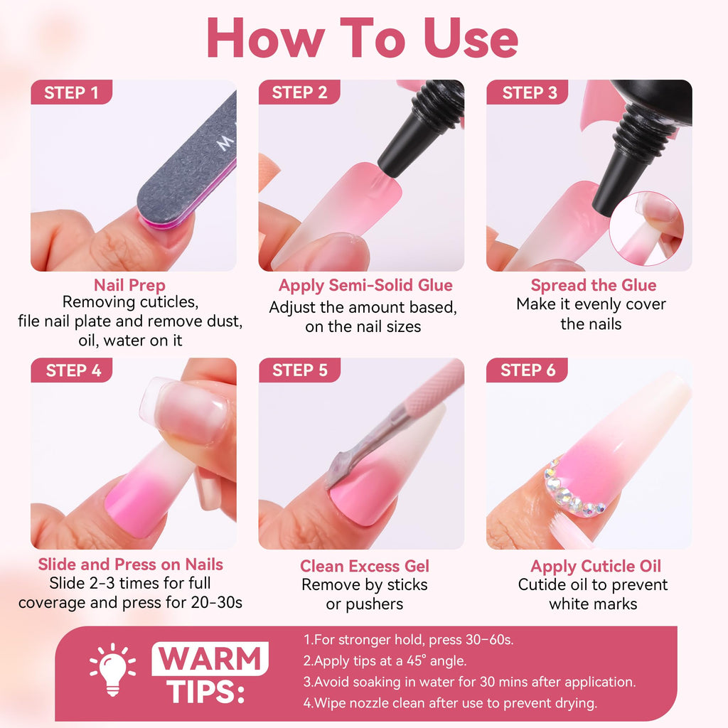 Makartt Rhinestone Glue for Nails: Super Strong Gel Nail Glue for Nail Charms Gems Decorations, 3D Gel Nail Art Bling Jewel Diamonds for Salon & DIY Manicure, 30ML UV Lamp Cured Need Beauty Gifts
