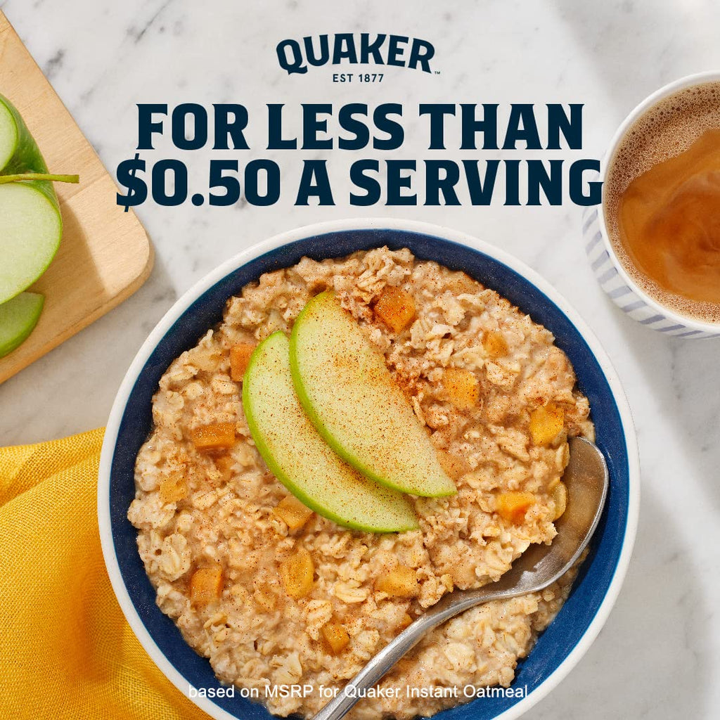 Quaker Immunity Instant Oatmeal, 3 Flavor Variety Pack, Good Source of Vitamins C, D, & Zinc, Whole Grains, No Artificial Flavors, No Colors from Artificial Sources, 1.41 oz Packets, (32 Pack)