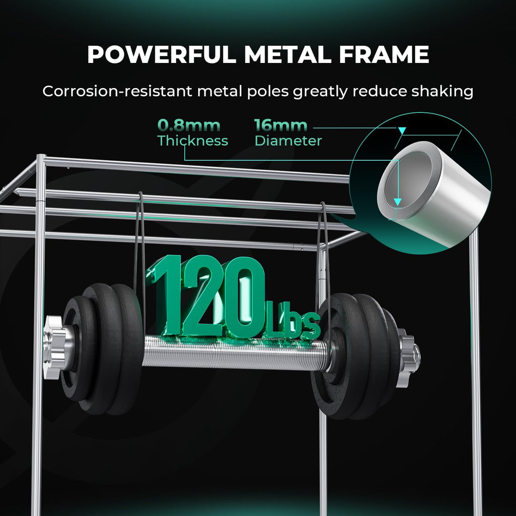 MARS HYDRO 2x2x3 Advanced Grow Tent, 24"x24"x36" High Reflective Mylar 1680D for Hydroponics Indoor Plant Growing, with Floor Tray and Smooth Zipper for TS600