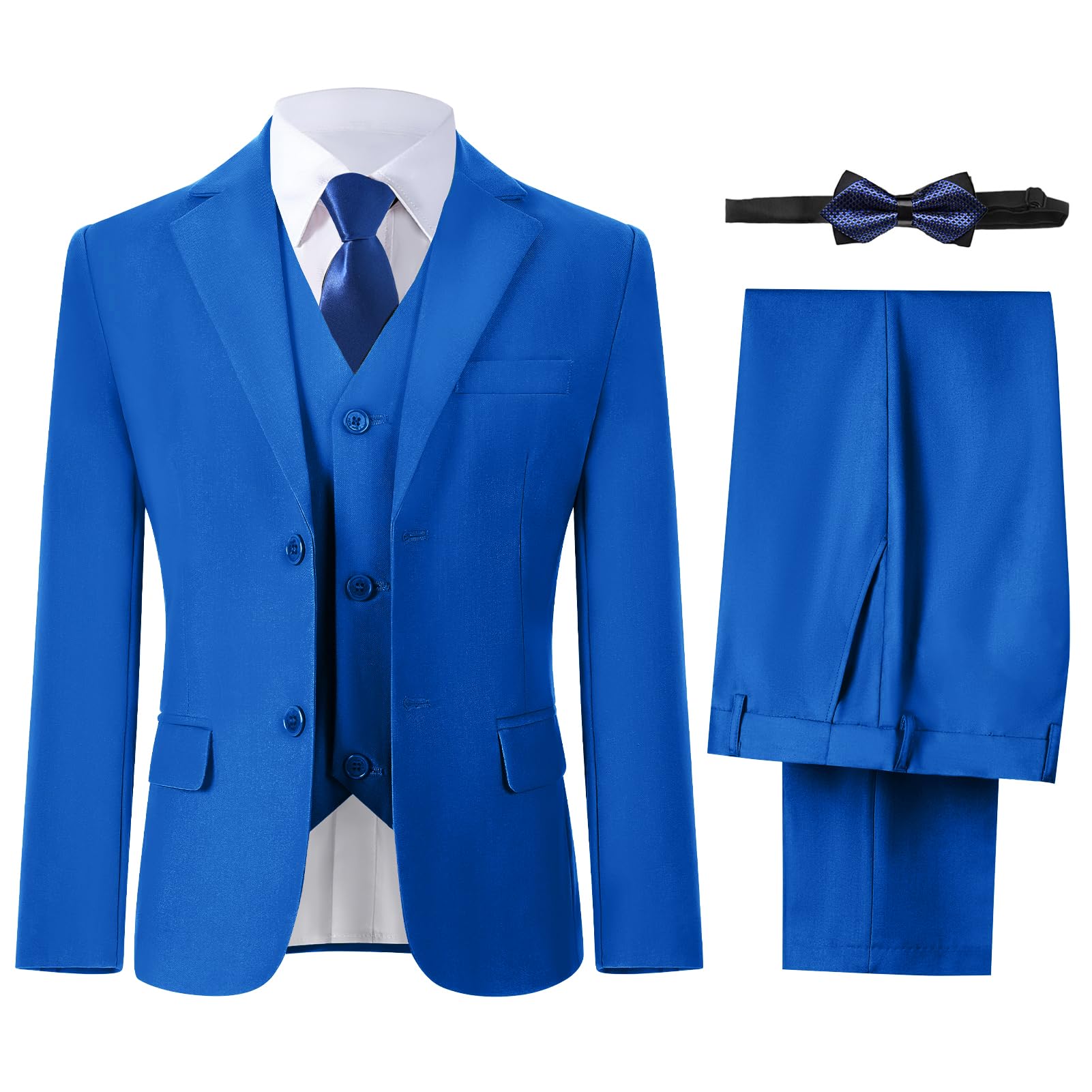 Boys' Suits Formal Tuxedo Slim Fit Boys Suit Set for Wedding Outfit Teen Boy Dress Clothes