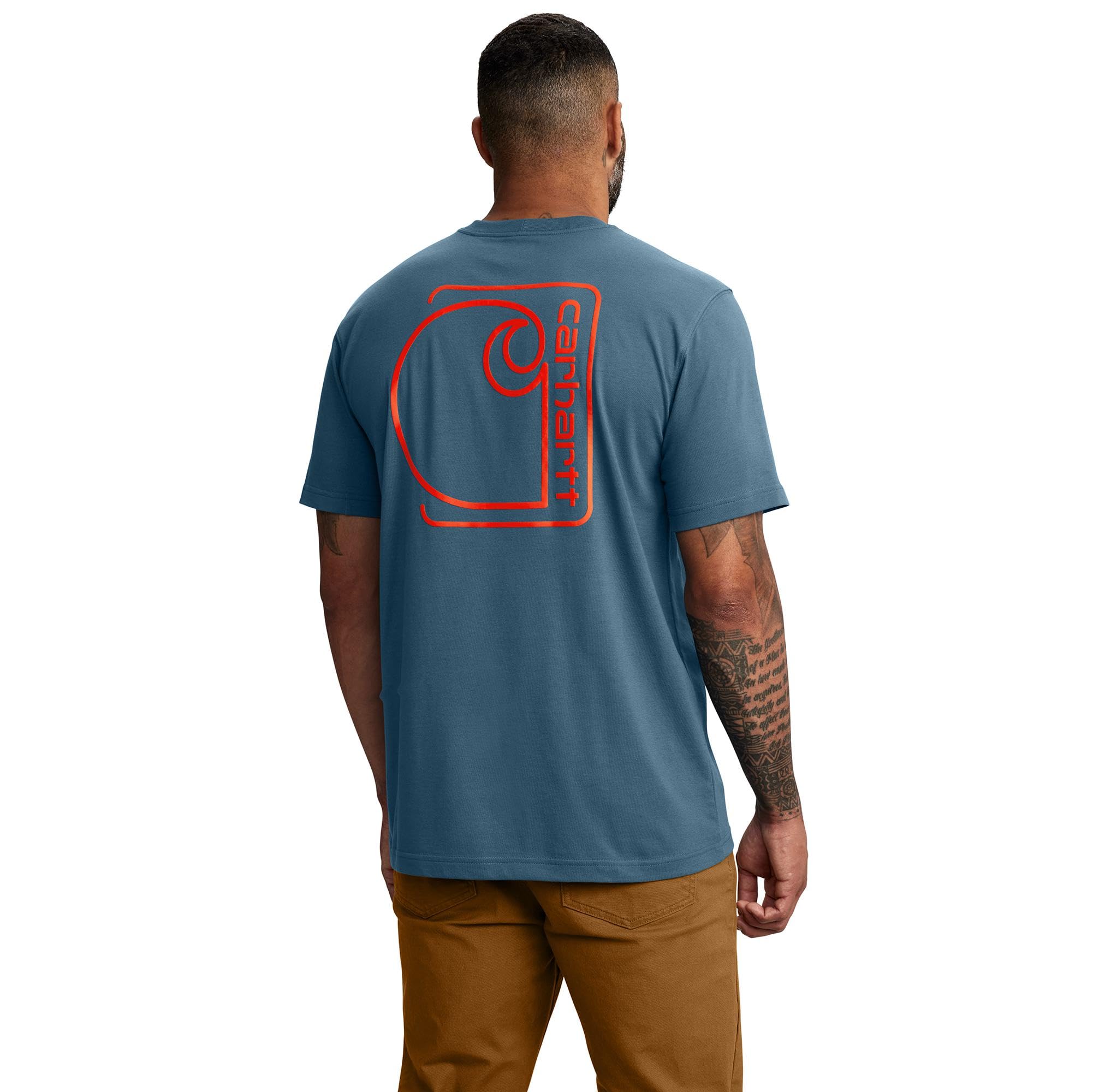 Carhartt Men's 106760 Relaxed Fit Lightweight Short-Sleeve Pocket C Graphic T-S