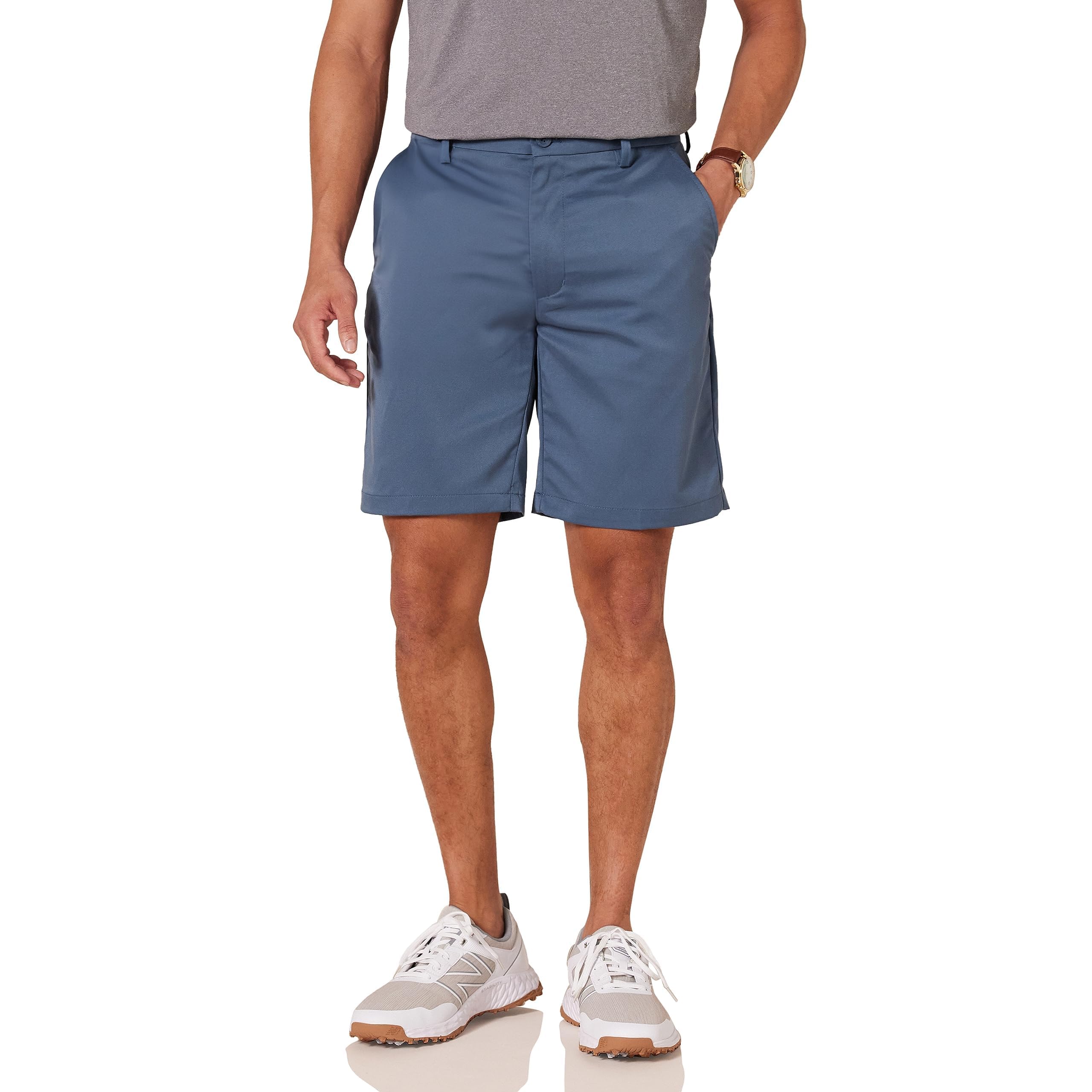 Amazon Essentials Men's Classic-Fit Stretch Golf Shorts with Moisture-Wicking, Active Waistband