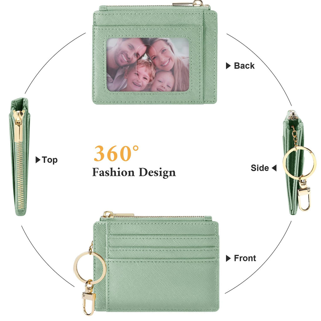 Sodsay Card Case Slim Front Pocket Wallet for Women Credit Card Holder with Keychain | Slim, Credit Card Holder, Front Pocket, with Keychain | Slim