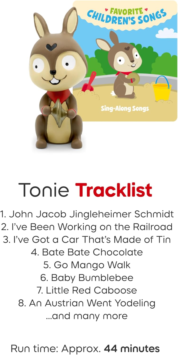 Tonies Favorite Children's Songs: Sing-Along Songs Audio Toy Figurine