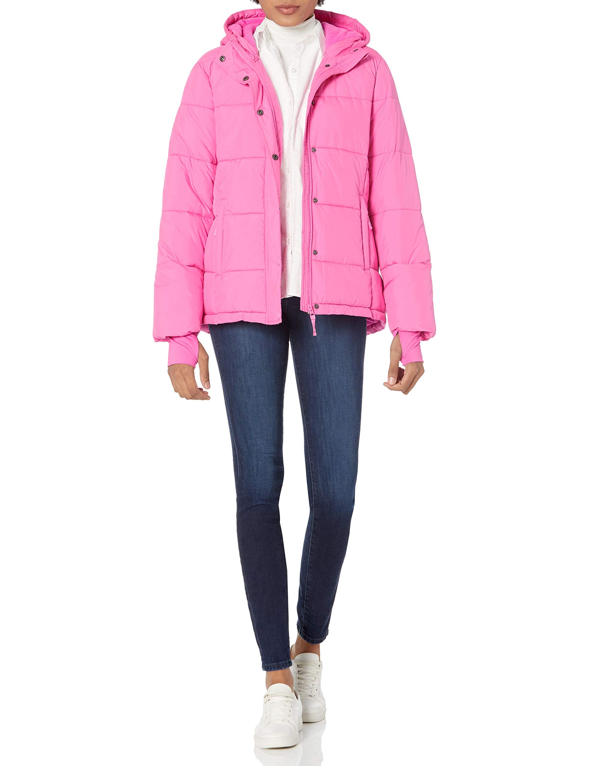 Amazon Essentials Women's Heavyweight Quilted Long-Sleeve Hooded Puffer Coat (Available in Plus Size)