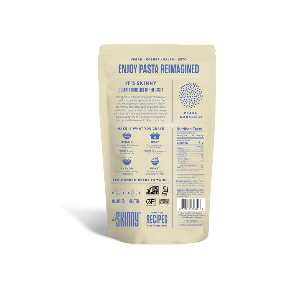 It’s Skinny Angel Hair Pasta – Low Carb Pasta, Gluten Free, Keto & Vegan-Friendly, Shirataki Konjac, Sugar-Free, High in Fiber, Only 4.5 Calories Per Serving, Ready in 2 Minutes (24 Packs)