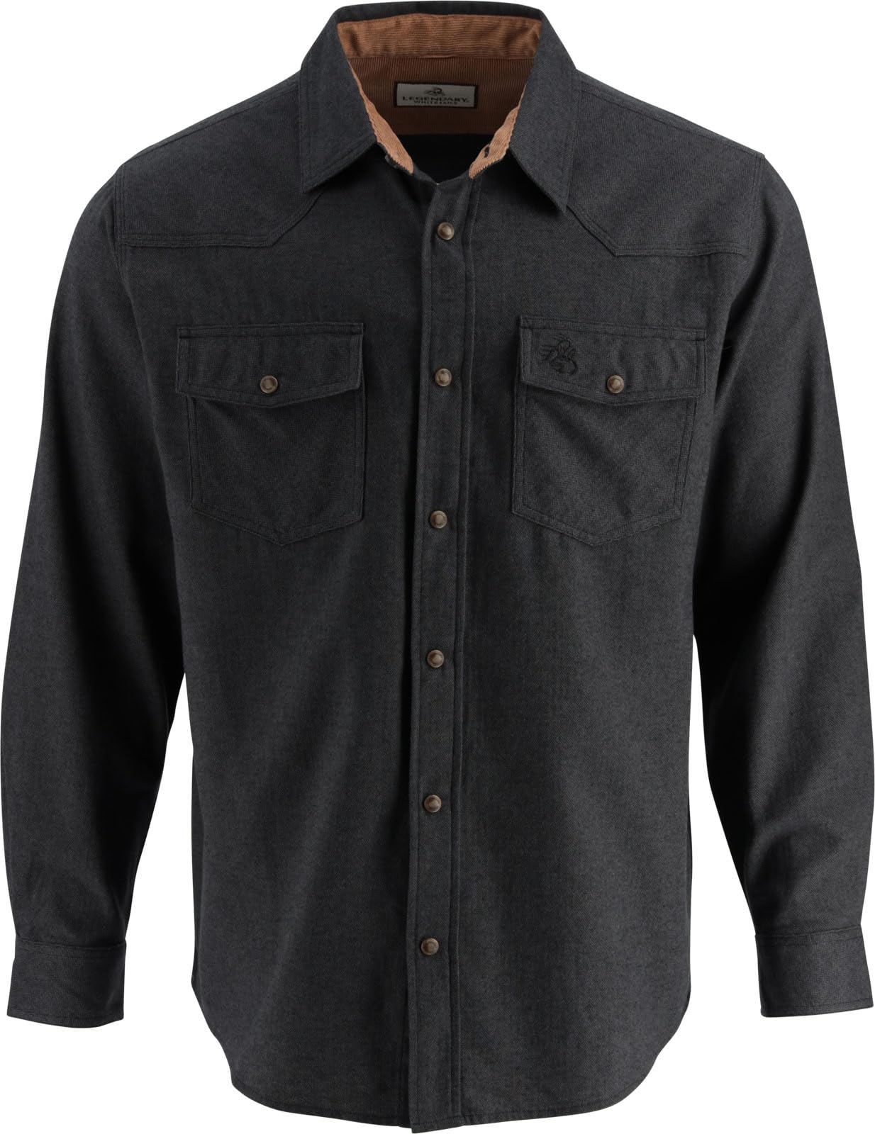 Legendary Whitetails Mens Western Button Up Brushed Cotton Flannel Shirt