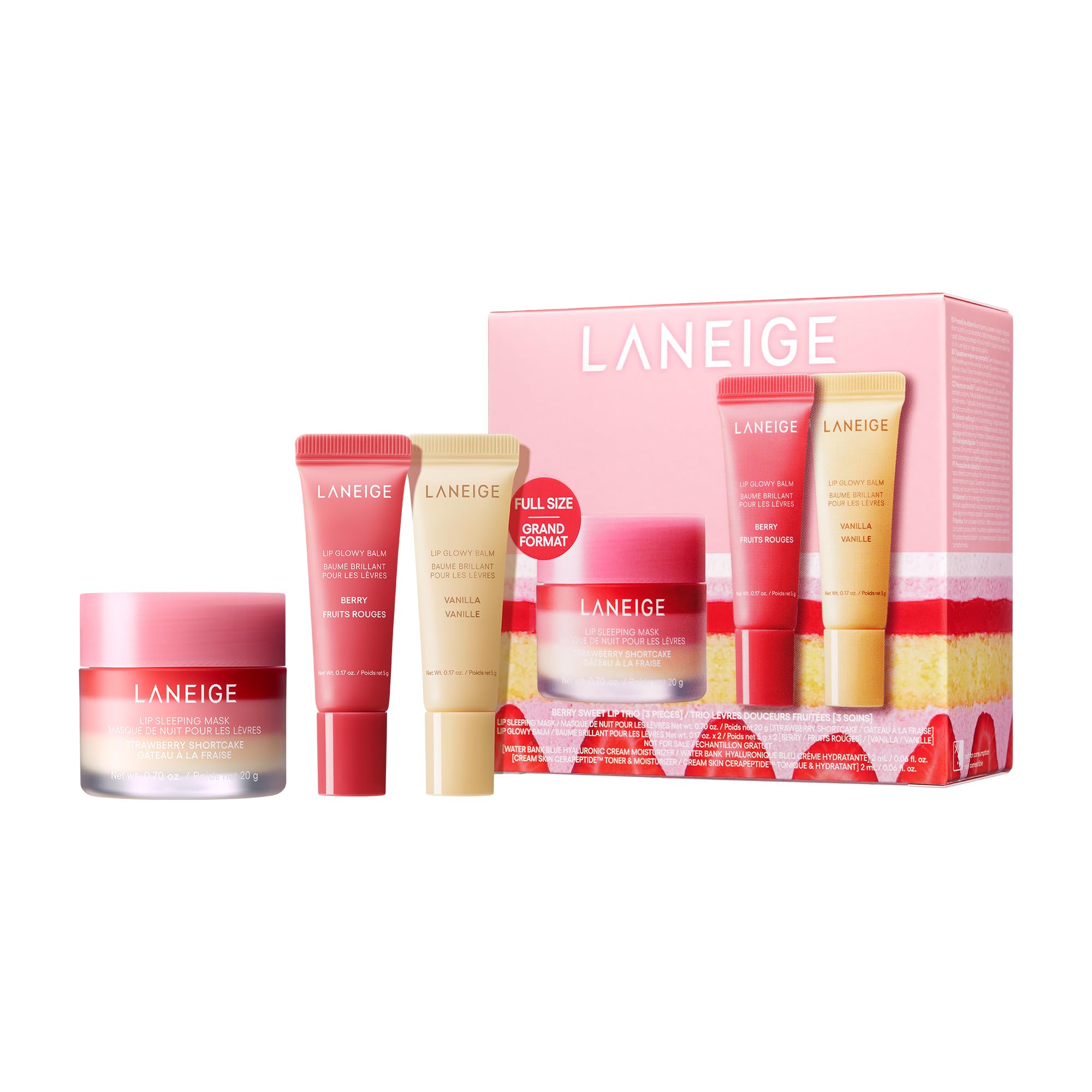 LANEIGE Lip Sleeping Mask: Nourish, Hydrate, Vitamin C, Murumuru & Shea Butter, Antioxidants, Flaky, Dry Lips