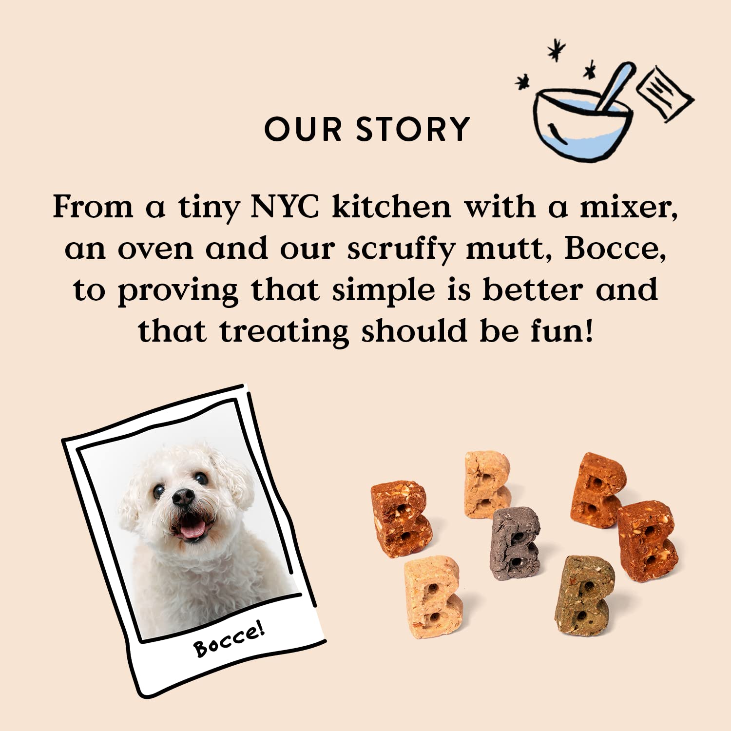 Bocce's Bakery Bac'n Nutty Soft & Chewy Dog Treats, Wheat-Free PB & Bacon Flavored All Natural Limited Ingredient Oven Baked Cookies for Dogs, 6 oz Bag