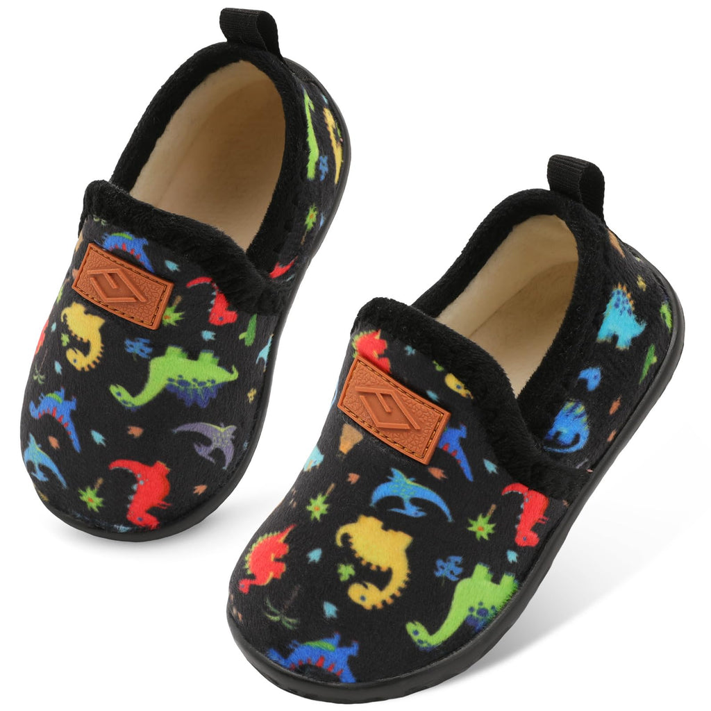 Lefflow Toddler Slippers Boys Girls House Shoes Slip on Baby Sock Shoes Lightweight Outdoor Walking Shoes