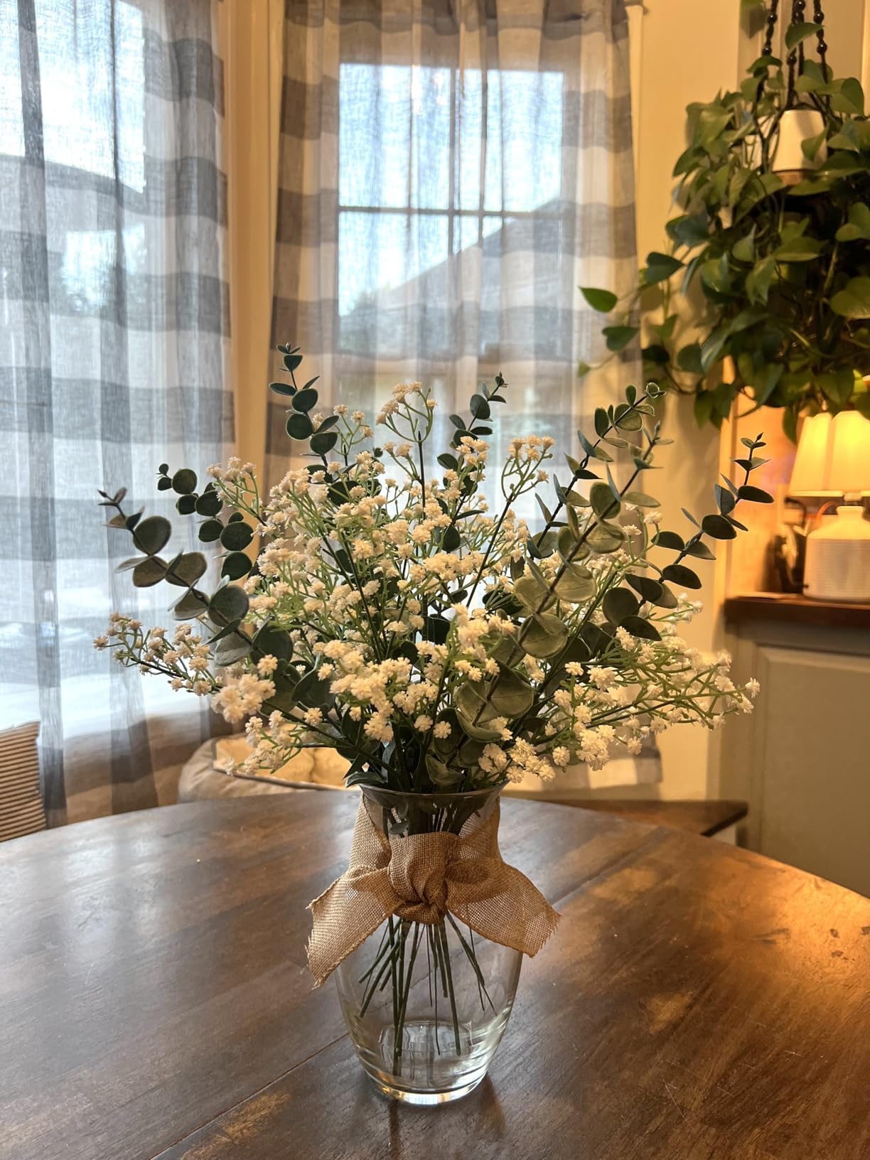 15 PCS Babys Breath Artificial Flowers Fake Babys Breath Flowers Artificial Bulk Blue Gypsophila Bouquets Real Touch Faux Flowers for Wedding Floral Arrangement Party Home Decoration