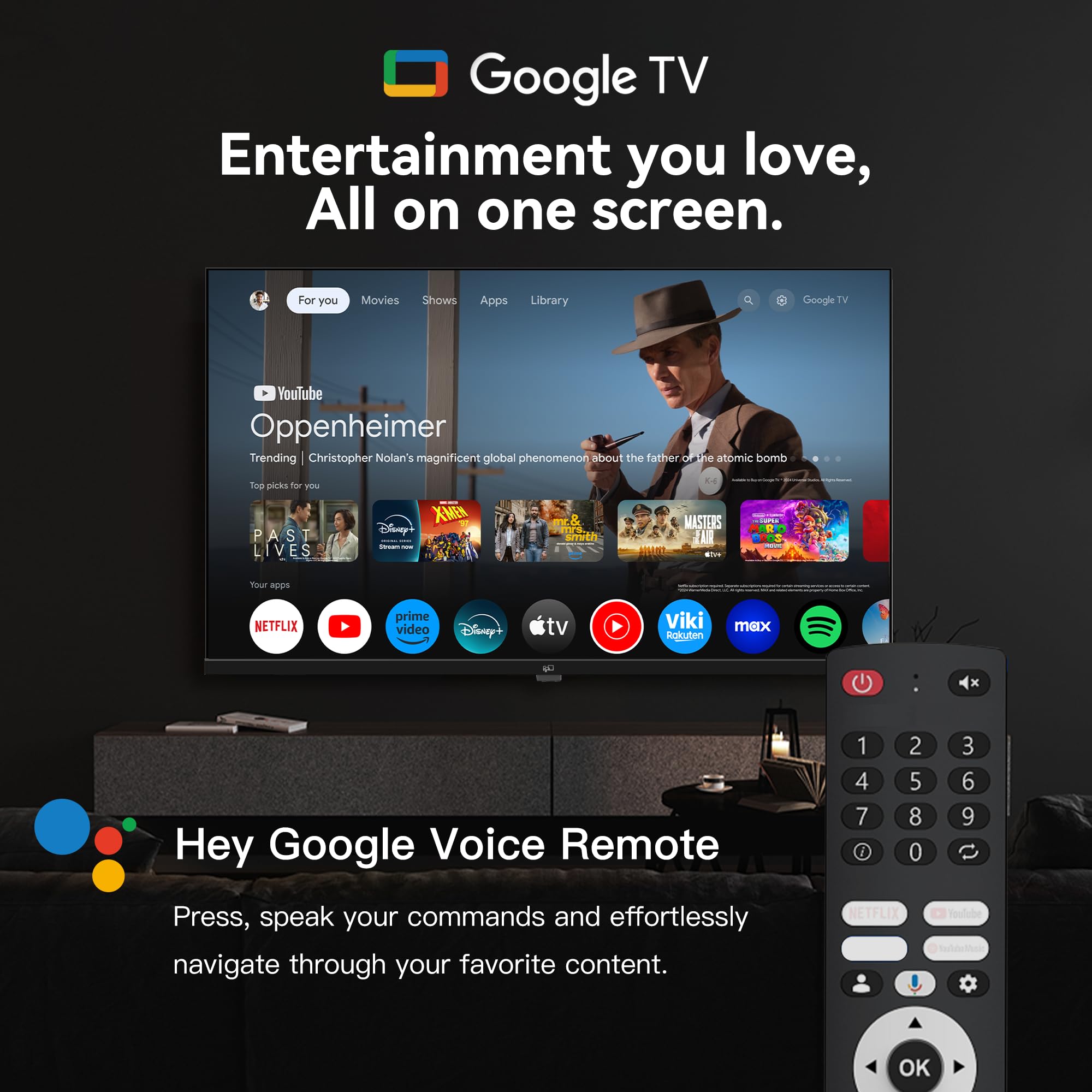 FPD 40 Inch Smart TV Tizen OS, 1080p Full HD Compatible with Samsung TV Plus, Dolby Audio, HDR 10, Gaming Hub, SmartThings, Built-in Miracast, Voice Control Flat Screen Television (AT40-P1)