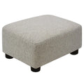 CAROLMADE Small Foot Stool Ottoman Footstool with Legs Under Desk Footrest for Living Room Bedroom and Office, Black
