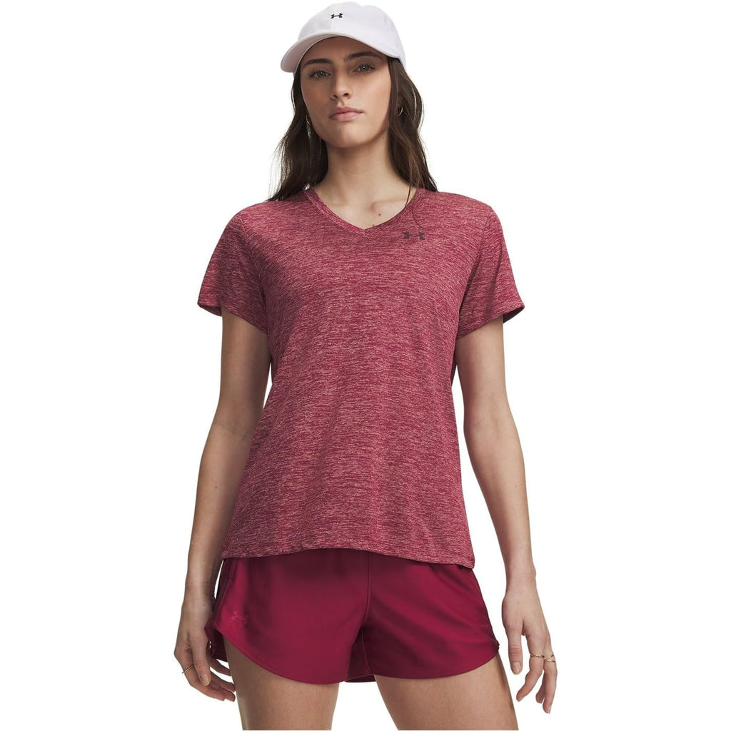 Under Armour Women's Tech Twist V Neck Short Sleeve T-Shirt