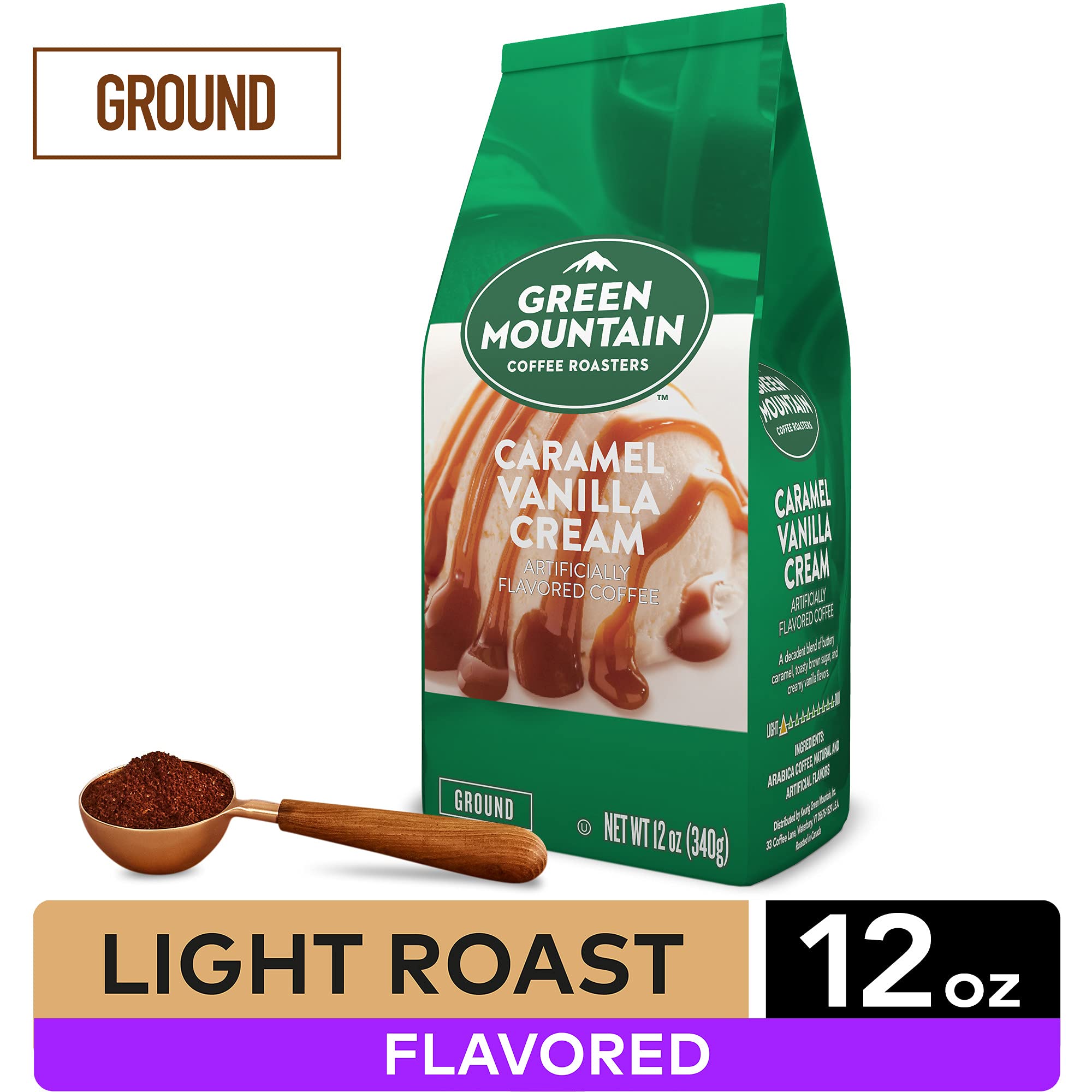 Green Mountain Coffee Roasters Wild Mountain Blueberry, Ground Coffee, Flavored Light Roast, Bagged 12 Oz, 1 Count