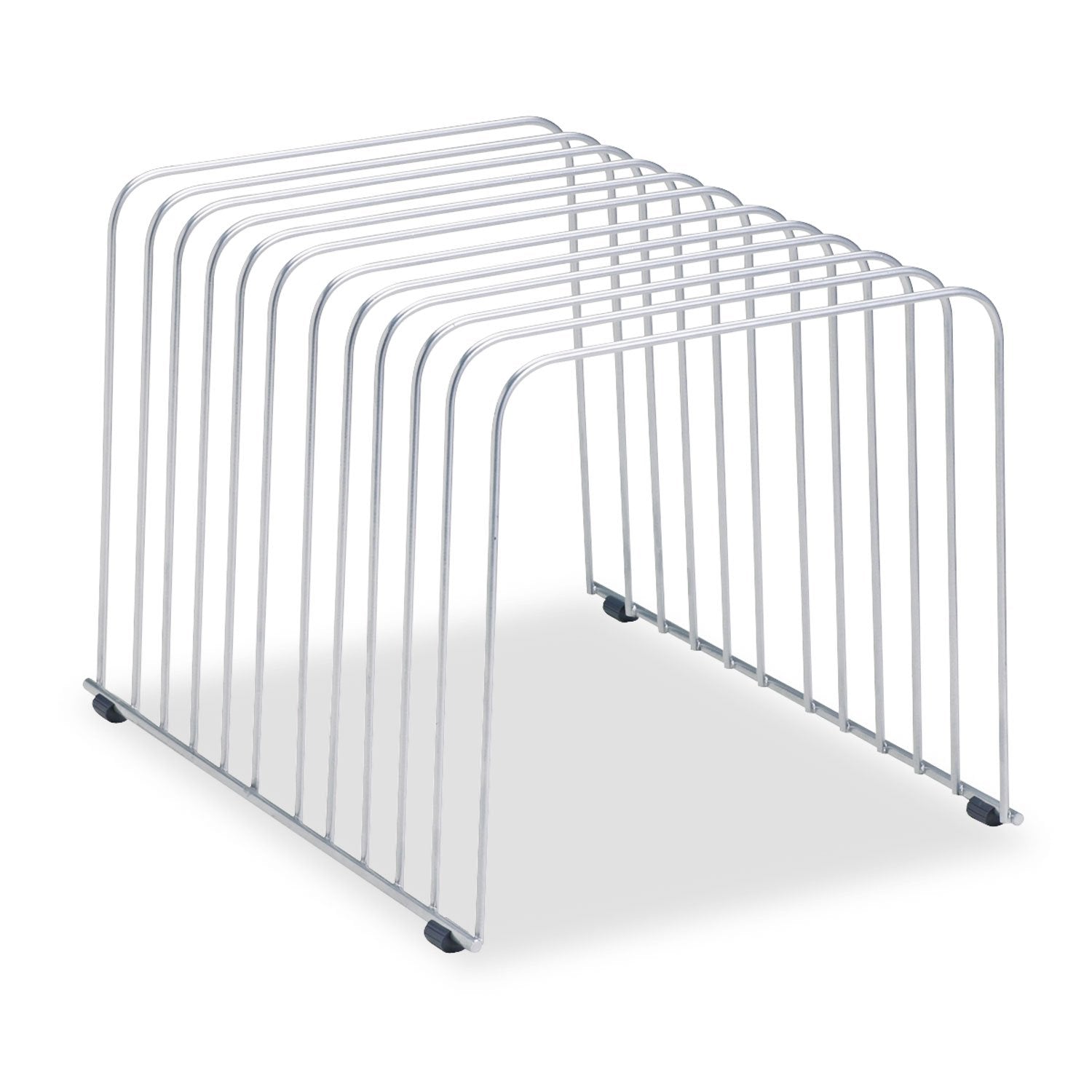 Fellowes Desktop Organizer, 11 Sections, 9" x 11.375" x 8", Wire, Silver (72012) | (72012)