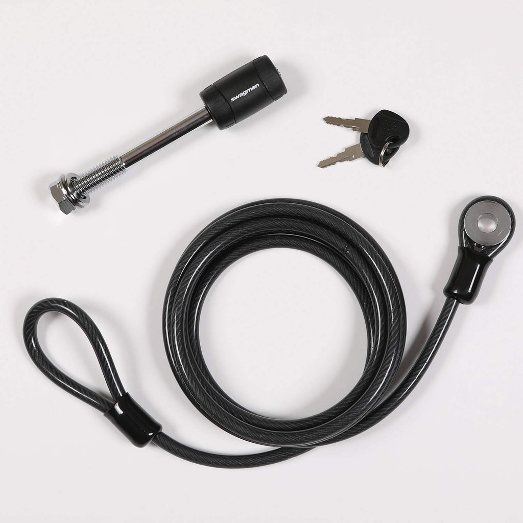 Swagman XTC2 Hitch Mount Bike Rack & Anti-Wobble 1/2" Threaded Hitch Pin and 8' Cable