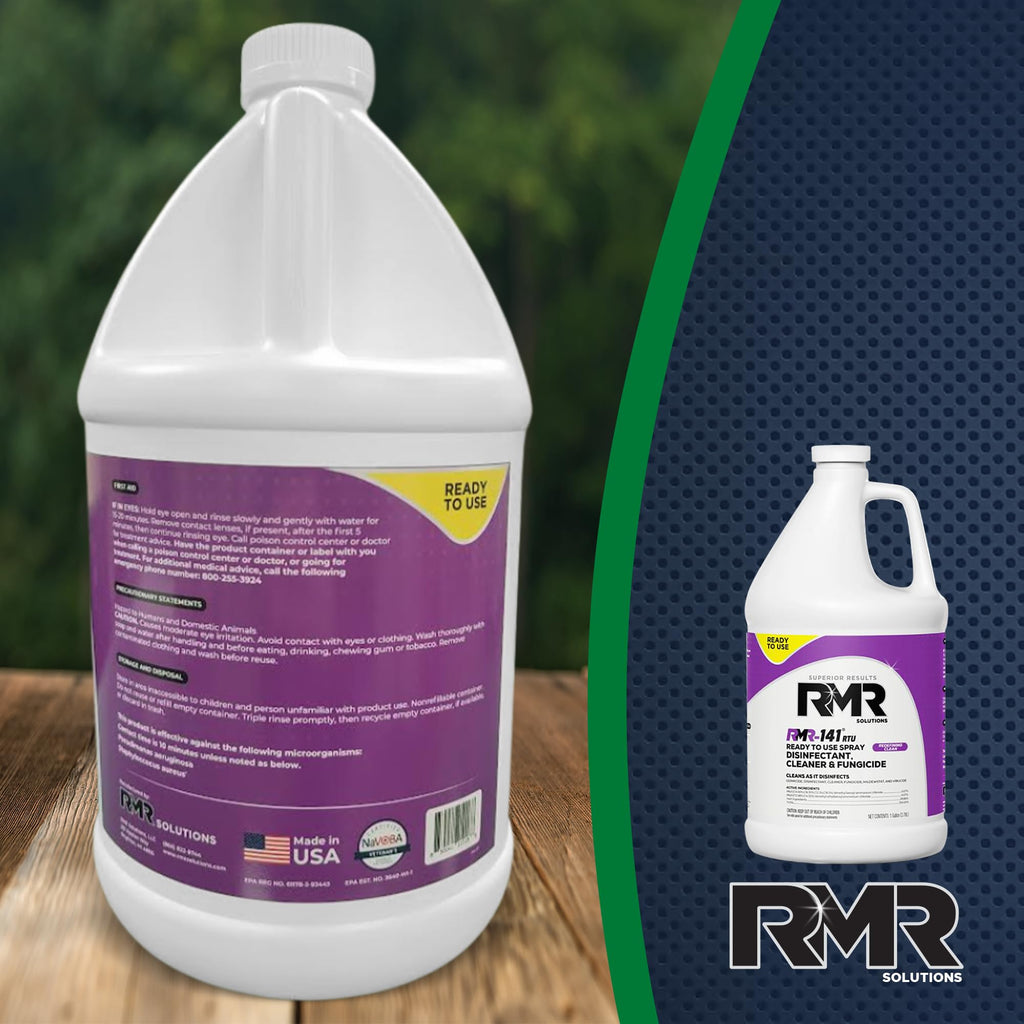 RMR-141 EPA Registered Mold and Mildew Killer, Eliminates Odors, Removes Mold, Mildew, Bacteria, and Viruses, 32-Ounce Bottle