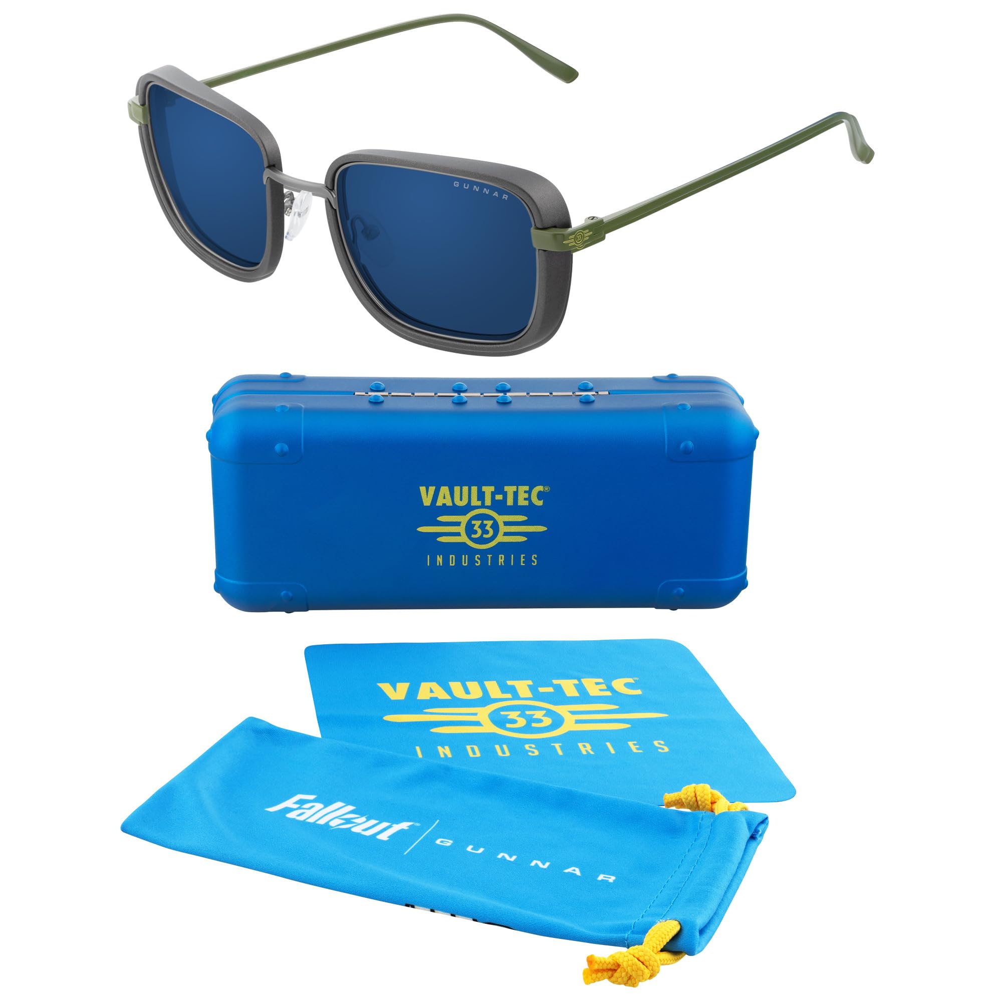 Fallout GUNNAR Gaming, Computer, Blue Light Blocking Glasses – Exclusive Vault 33 Glasses – Patented Lens Technology