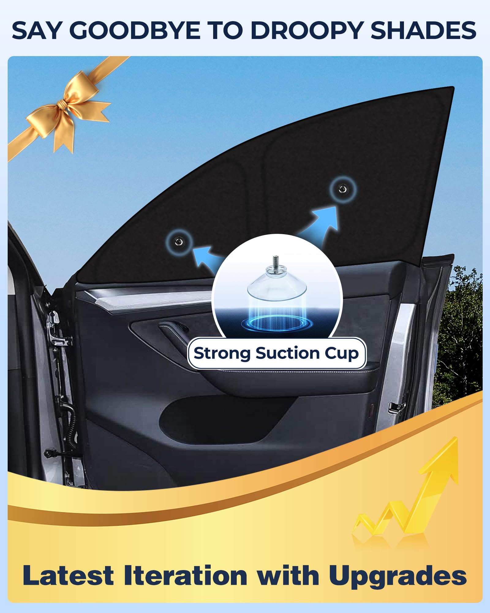 for Toyota 4Runner 2010-2024 Car Window Shades, 8pcs Privacy Sun Shade Set for Front Windshield Side and Rear Windows, Full Window Covers Keeps Vehicle Cool for Camping Napping