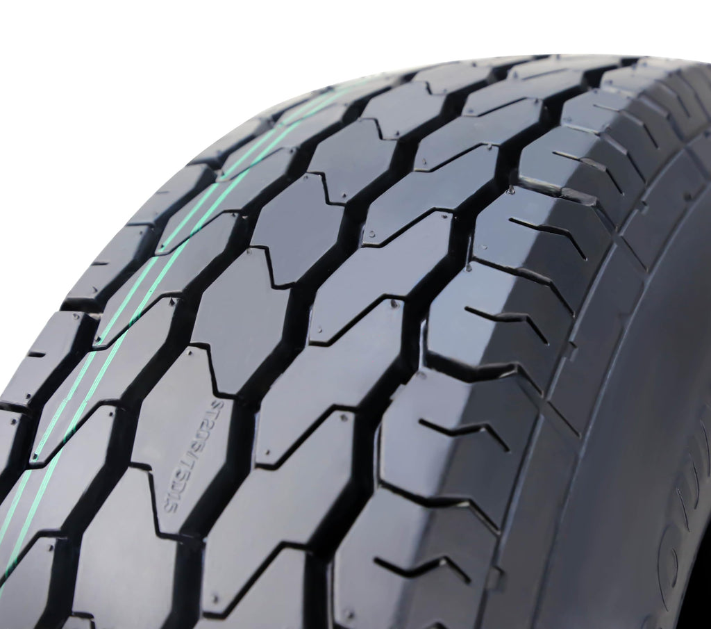 Free Country Trailer Tire Wheel Assembly ST175/80D13 6-Ply C 91L 5 Lug on 4.5" PCD Silver Mod Rim,SET 2