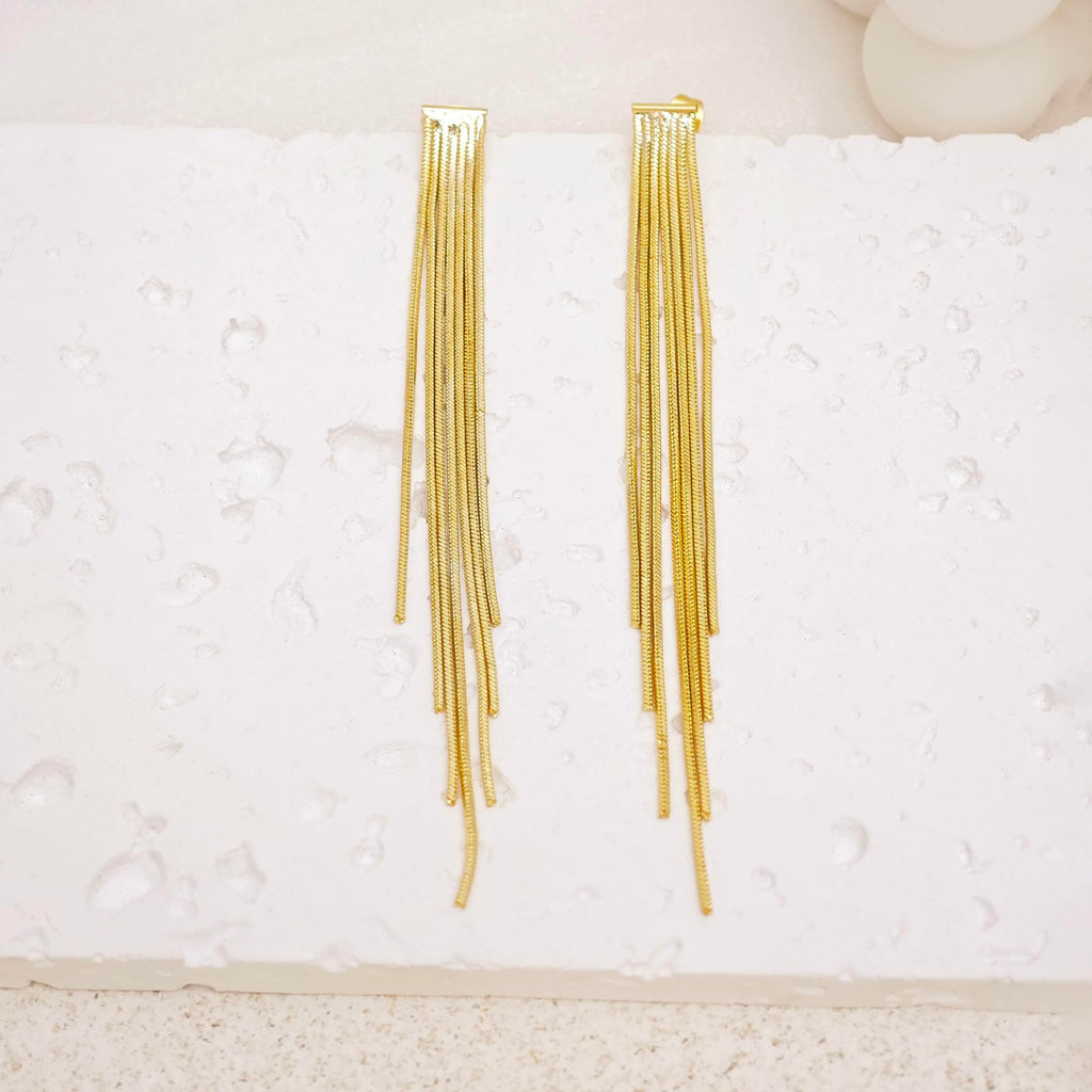 Gold Earrings for Women Trendy, Simple Dainty 14K Gold Plated Paperclip Square Chain Link Dangle Hoops Earrings Pin Stud Huggie Earrings Lightweight Hypoallergenic Minimalist Aesthetic Gold Jewelry for Christmas Gifts