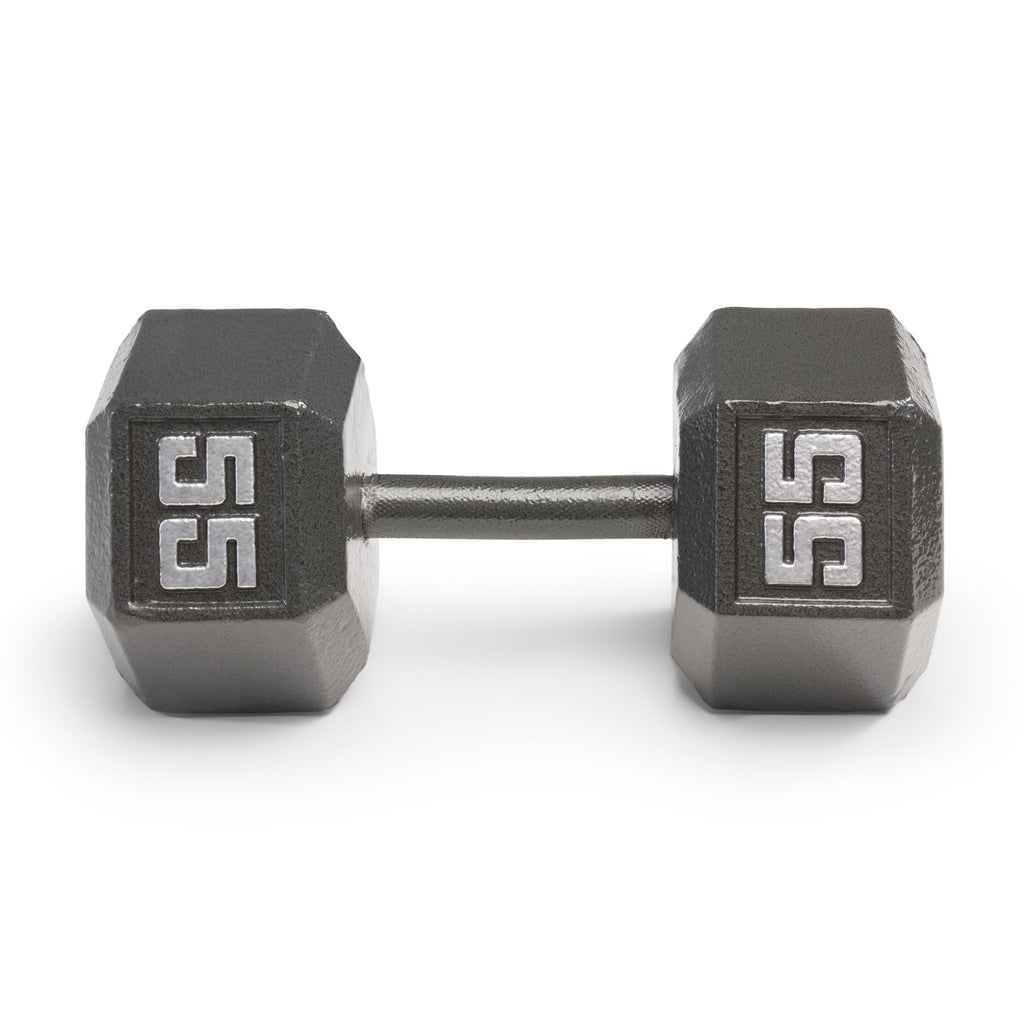 Marcy Cast Iron Hex Dumbbells Collection - Available size from 3-lb to 100-lb, SOLD INDIVIDUALLY