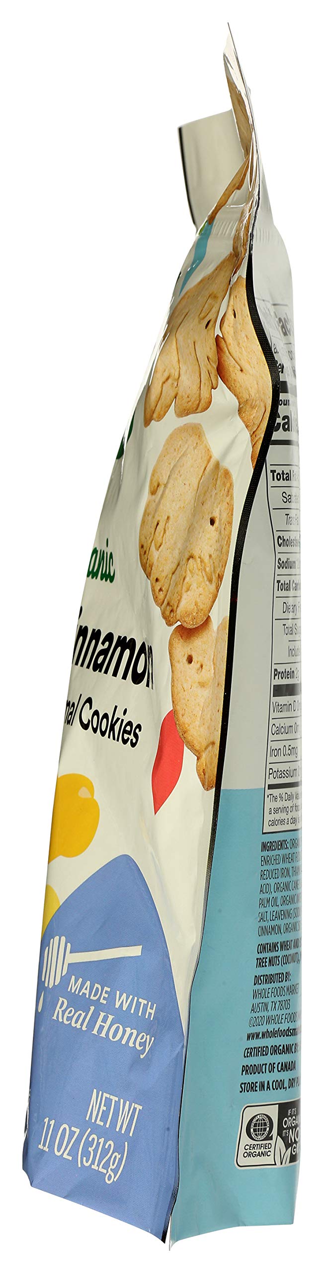 365 by Whole Foods Market, Organic Honey Cinnamon Whole Grain Animal Cookies, 11 Ounce