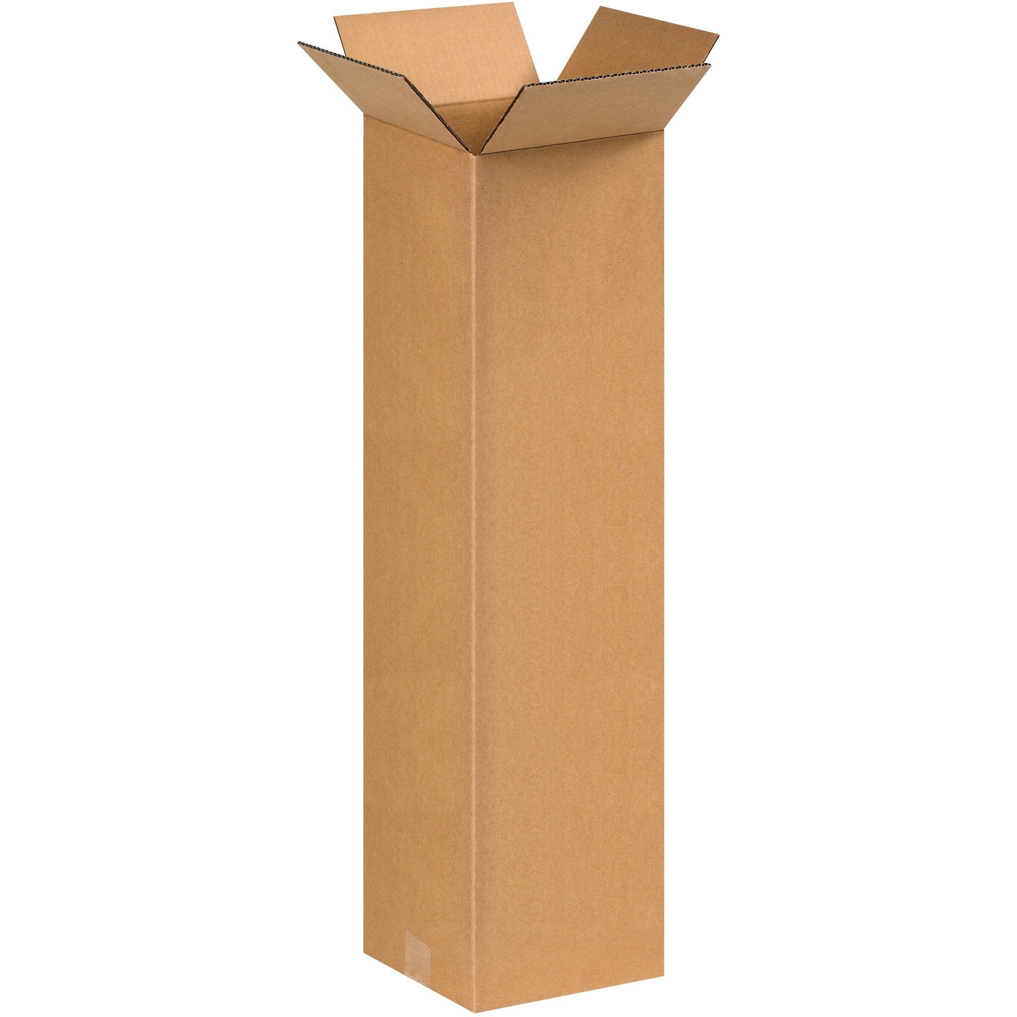 BOX USA 4x4x40 Tall Corrugated Boxes, Tall, 4L x 4W x 40H, Pack of 25 | Shipping, Packaging, Moving, Storage Box for Home or Business, Strong Wholesale Bulk Boxes