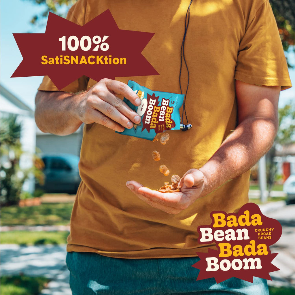 Bada Bean Bada Boom, Crunchy Roasted Broad Bean Snacks (Fava), High Protein, Vegan, Gluten-free - 110 Calorie Packs, Buffalo Wing, 4.5 Ounce (Pack of 6)