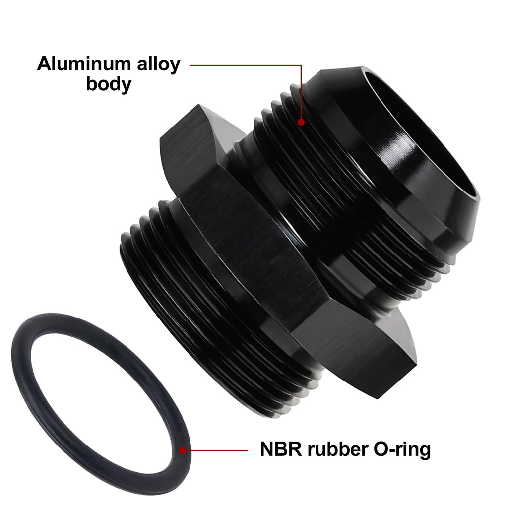 EVIL ENERGY 3AN Flare to AN3 ORB Male O-Ring Fitting Adapter